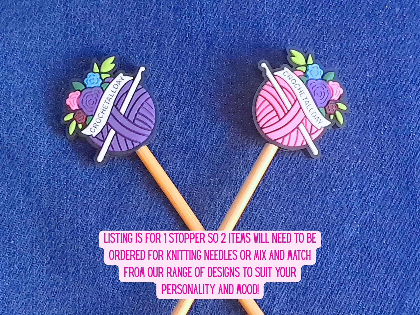 Crochet All Day Yarn And Crochet Hook Stitch Stopper