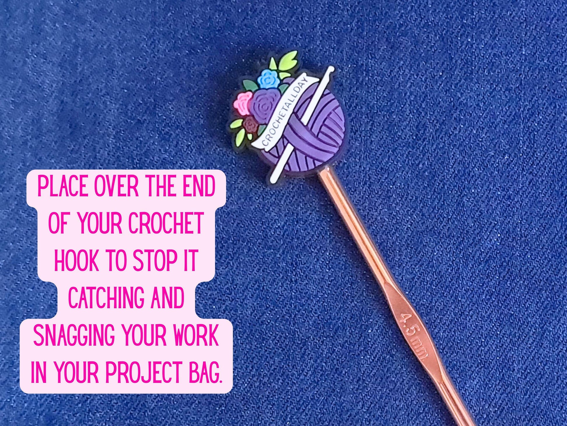 Crochet All Day Yarn And Crochet Hook Stitch Stopper