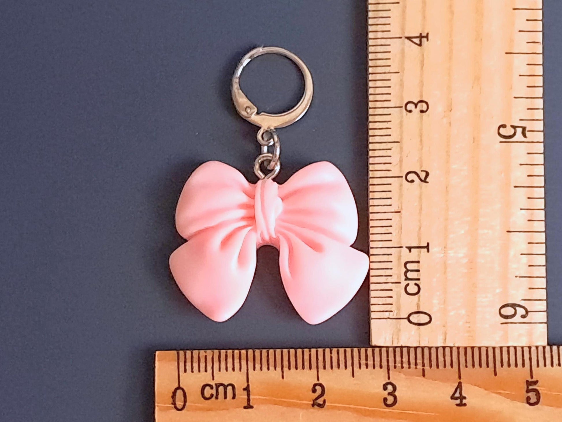 Pink Coquette Bow Stitch Marker