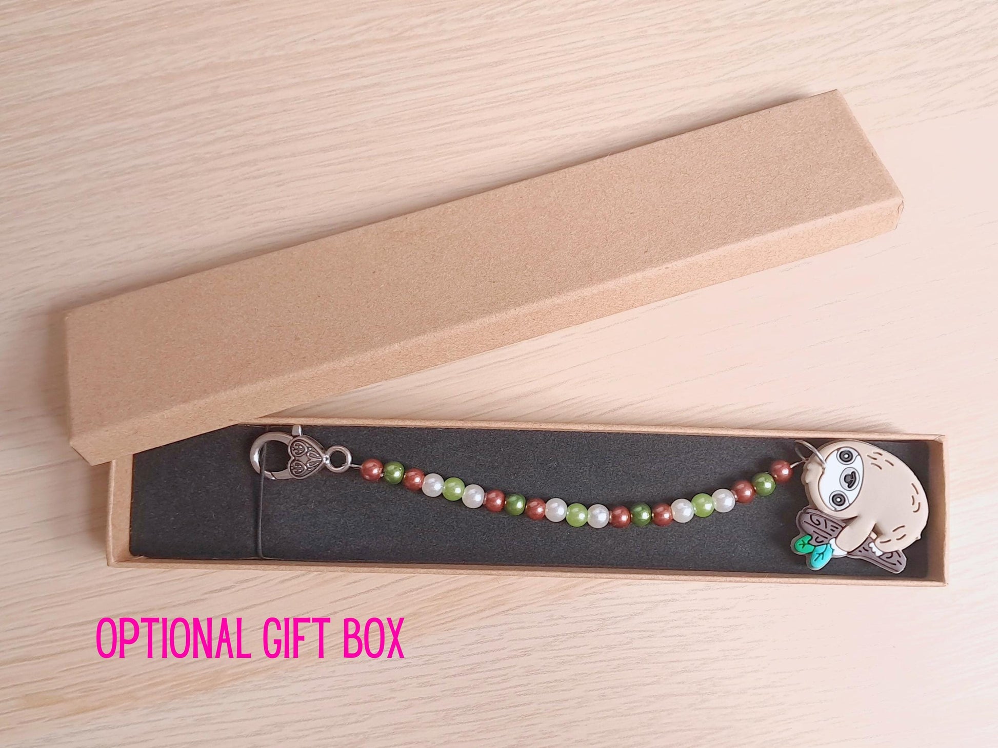 Sloth Scissor Fob with Protection Bead