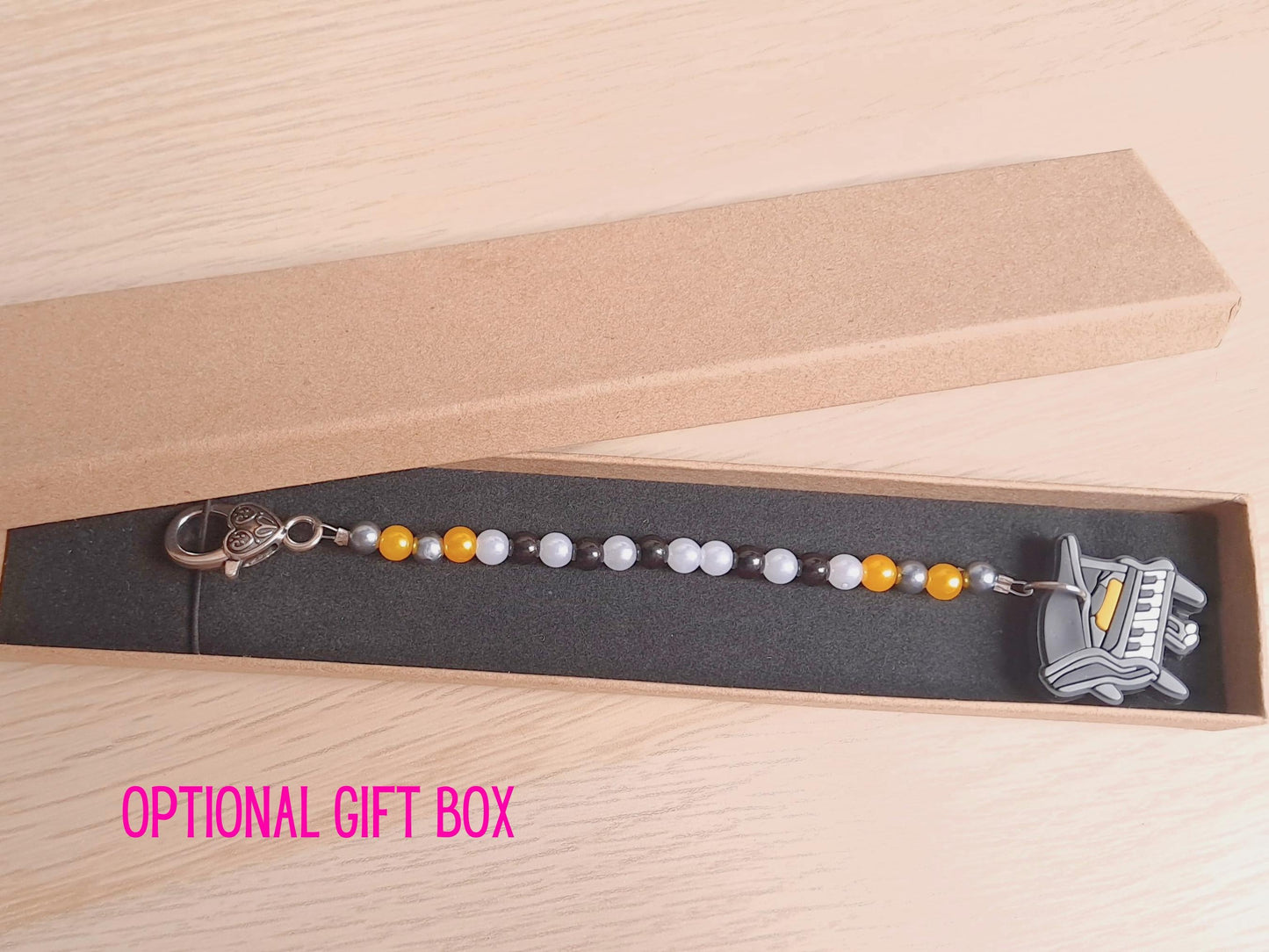 Piano Scissor Fob with Protection Bead