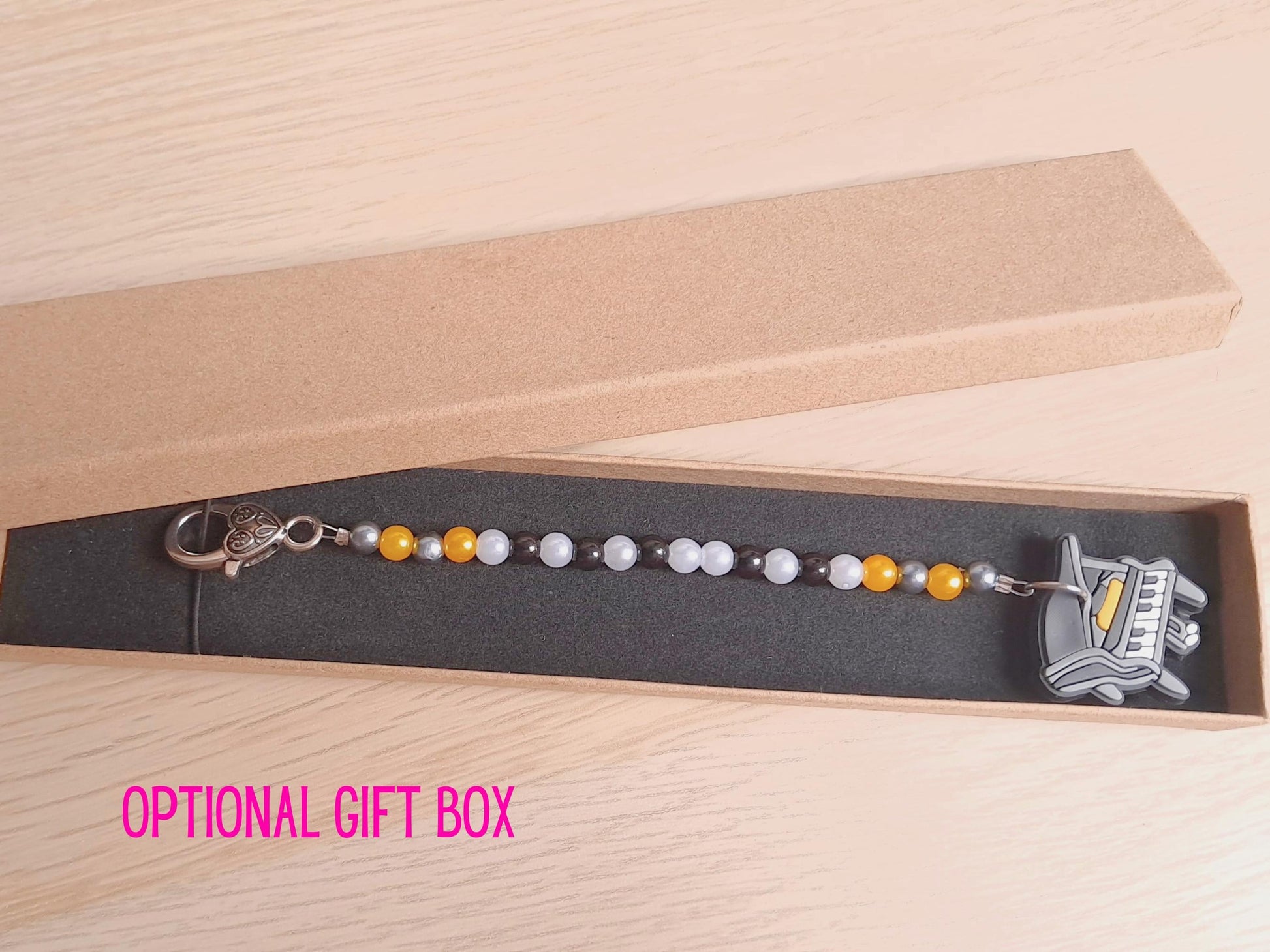 Piano Scissor Fob with Protection Bead