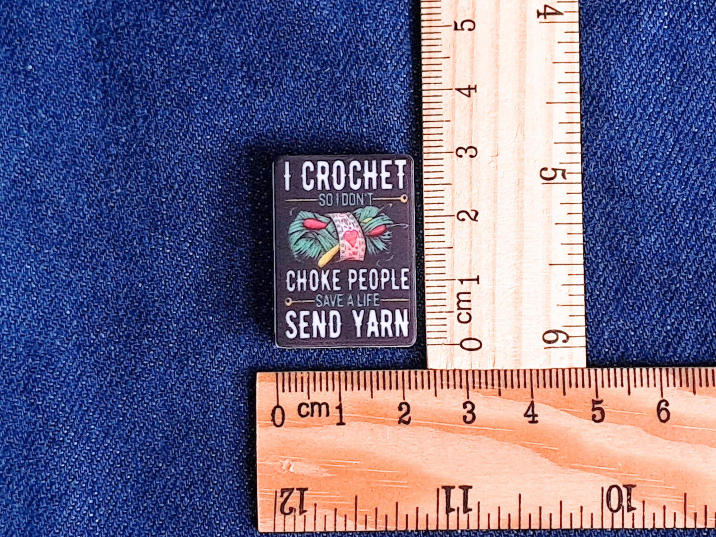 Funny Crochet Quote Silicone Bead Stitch Stopper