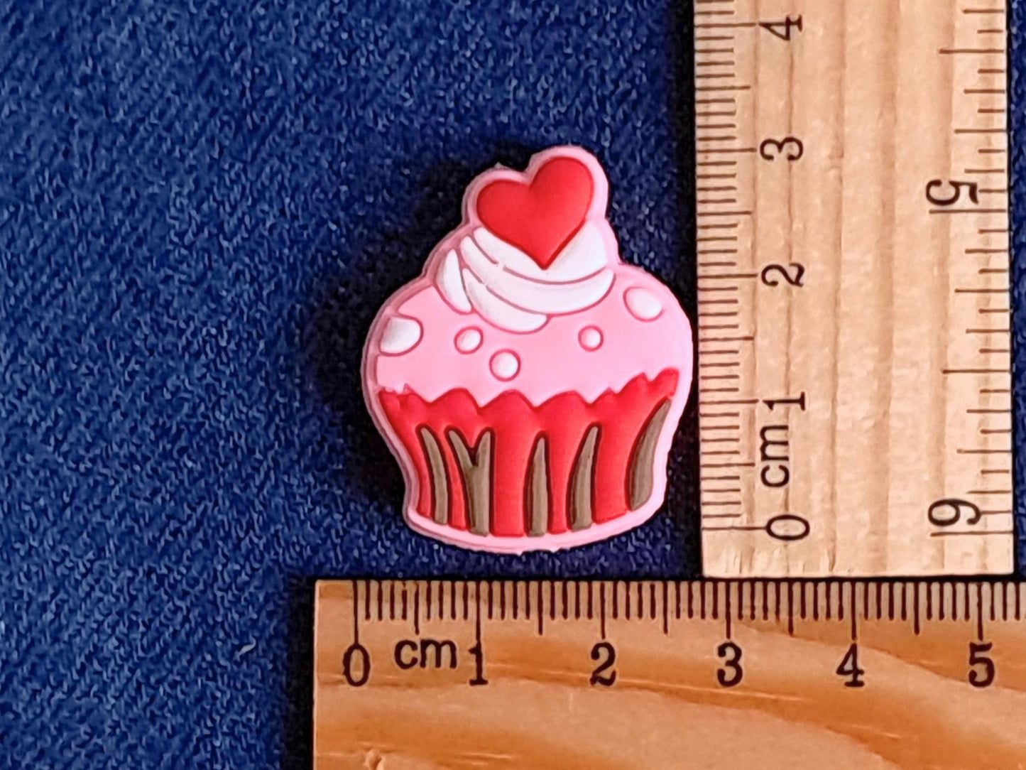 Strawberry Cupcake Silicone Bead Stitch Stopper