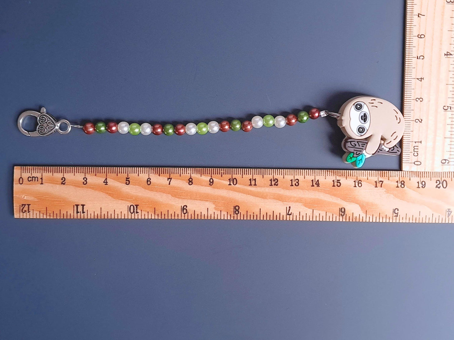 Sloth Scissor Fob with Protection Bead
