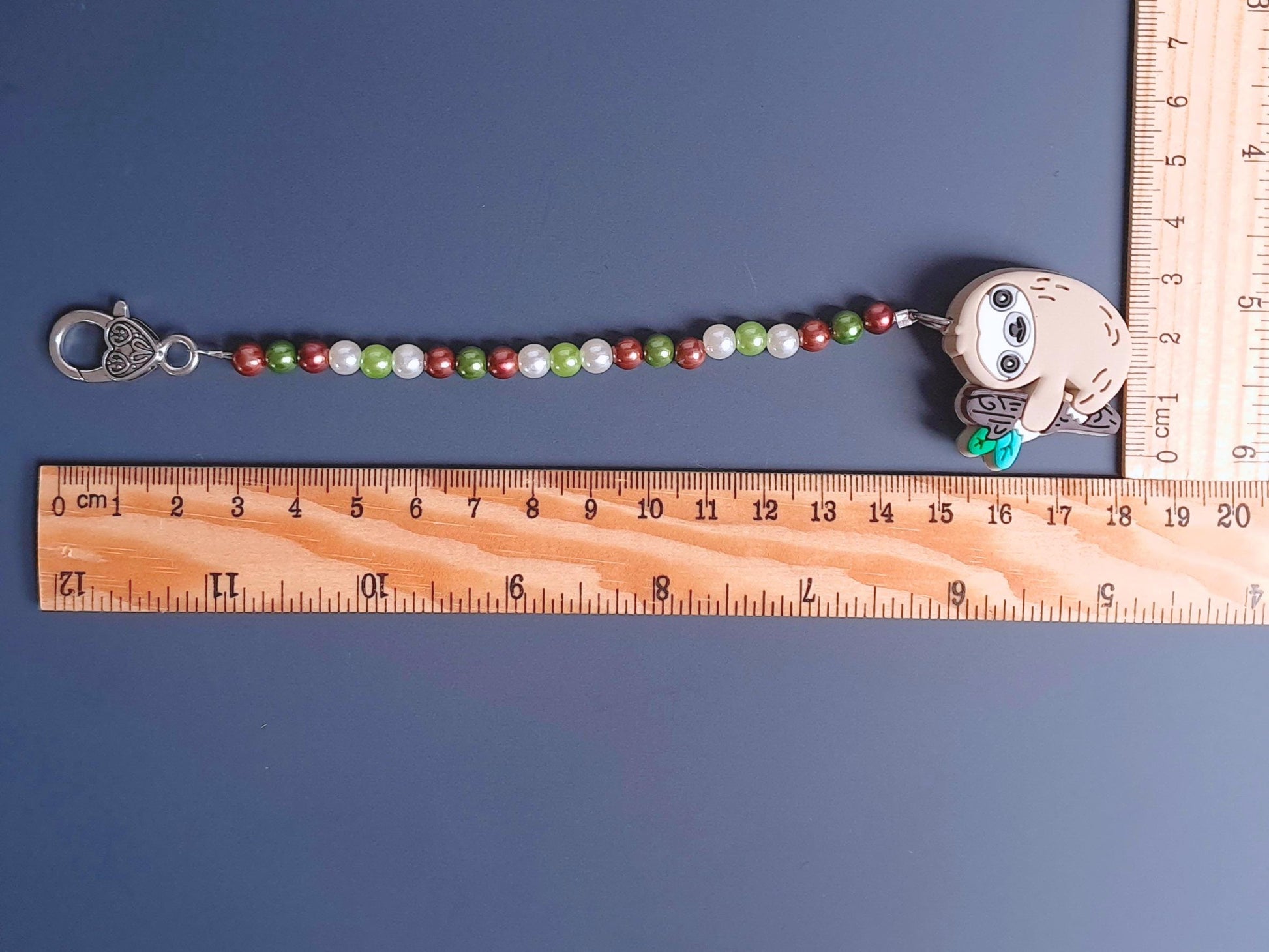 Sloth Scissor Fob with Protection Bead