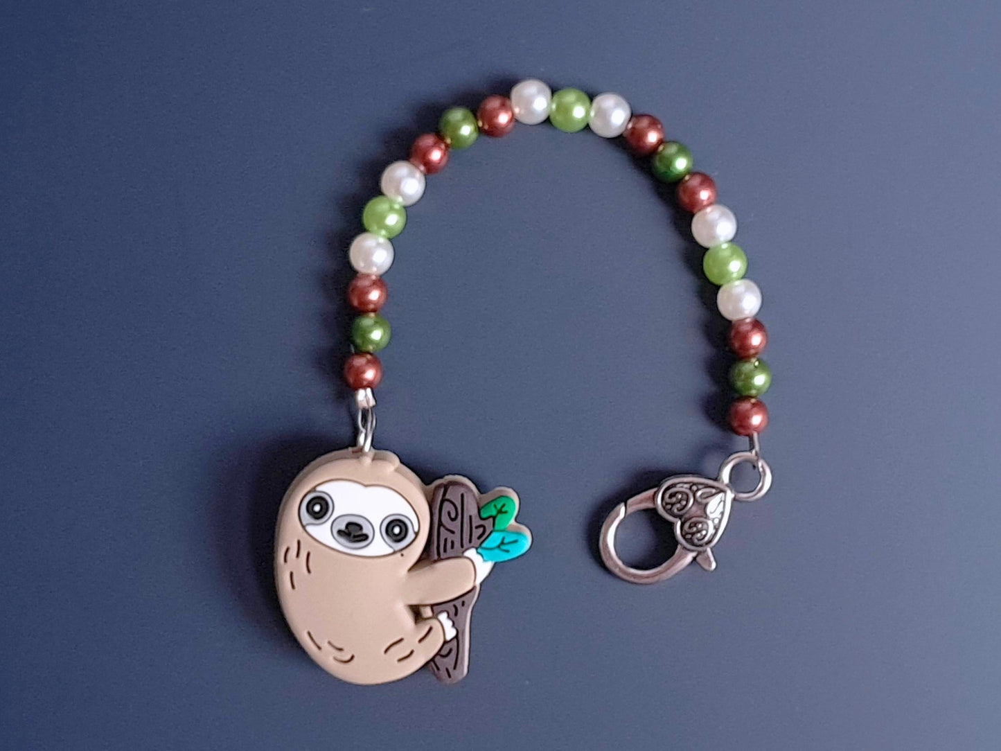 Sloth Scissor Fob with Protection Bead