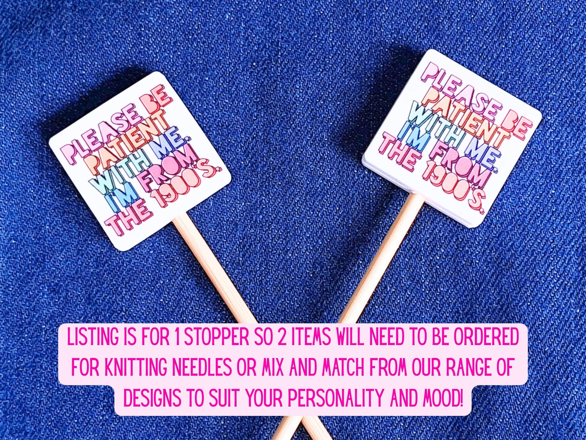 Funny 1900s Quote Silicone Bead Stitch Stopper