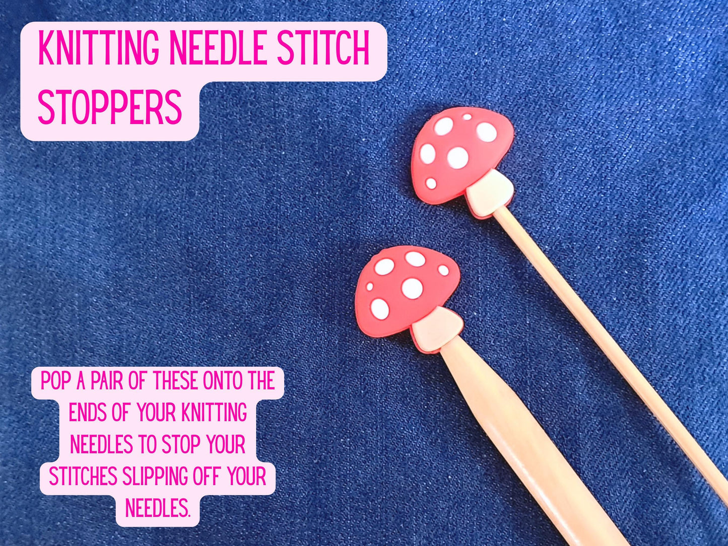 Toadstool Mushroom Stitch Stopper