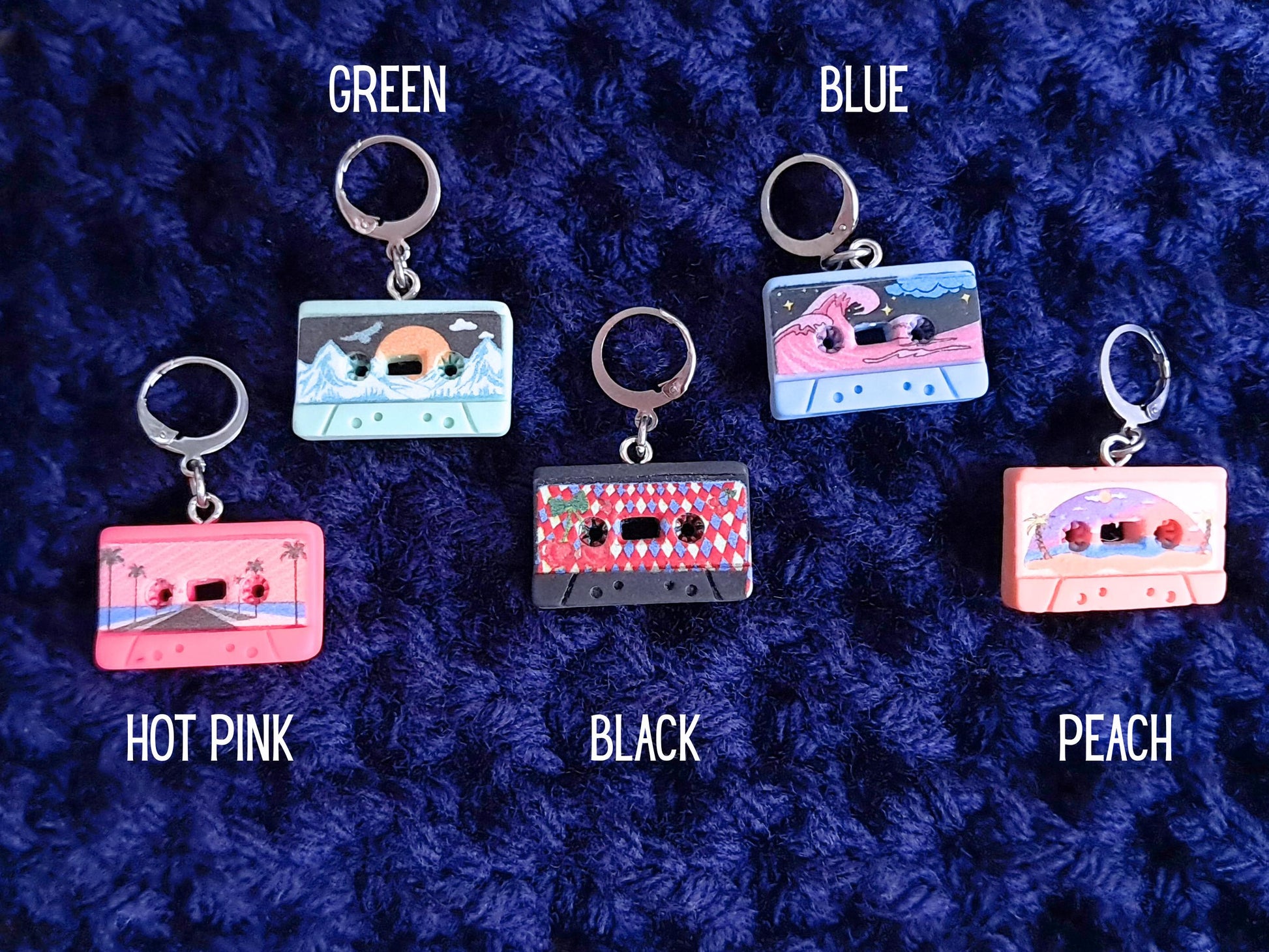 Retro Cassette Music Tape Stitch Marker