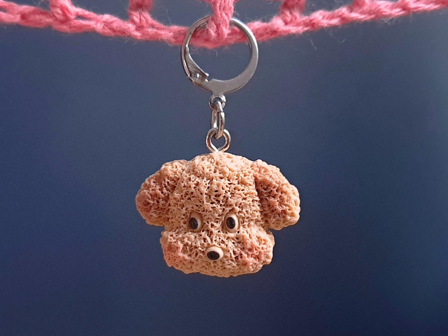Cute Cockapoo Dog Charm Stitch Marker