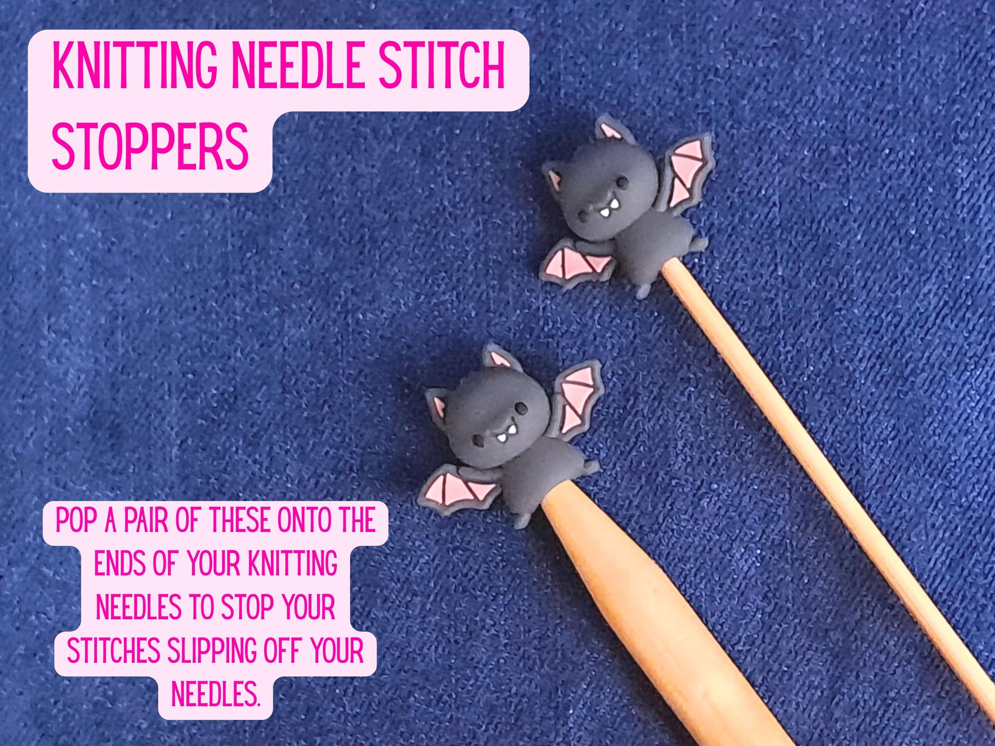 Cute Bat Halloween Gothic Stitch Stopper