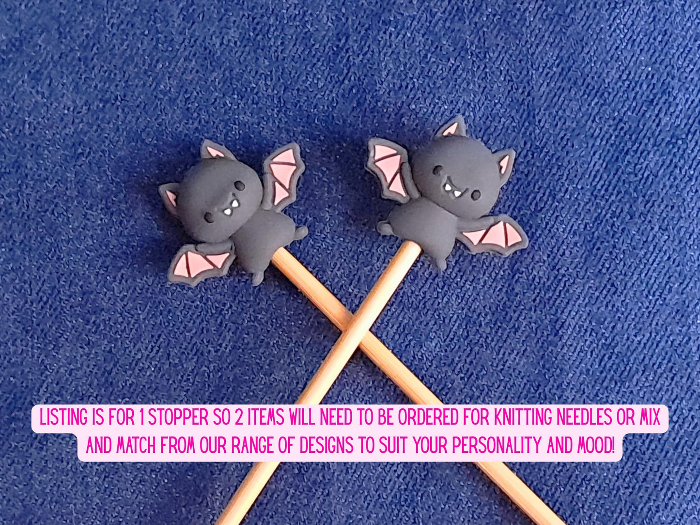 Cute Bat Halloween Gothic Stitch Stopper
