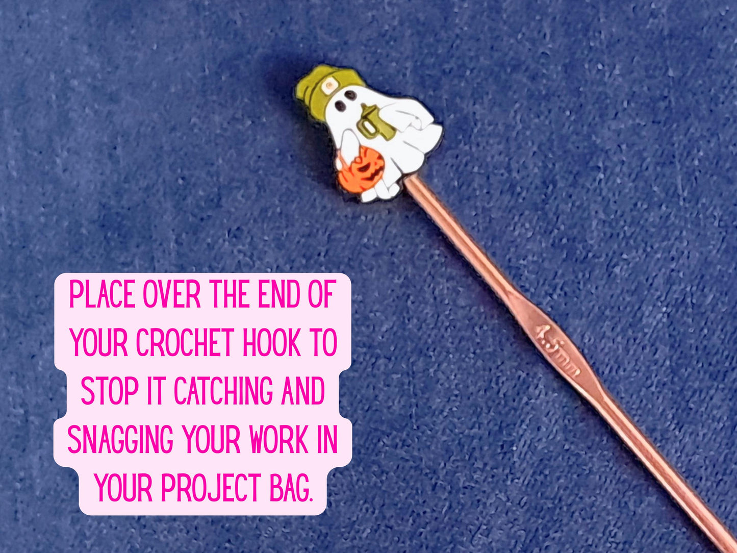 Pumpkin Spice Ghost Stitch Stopper