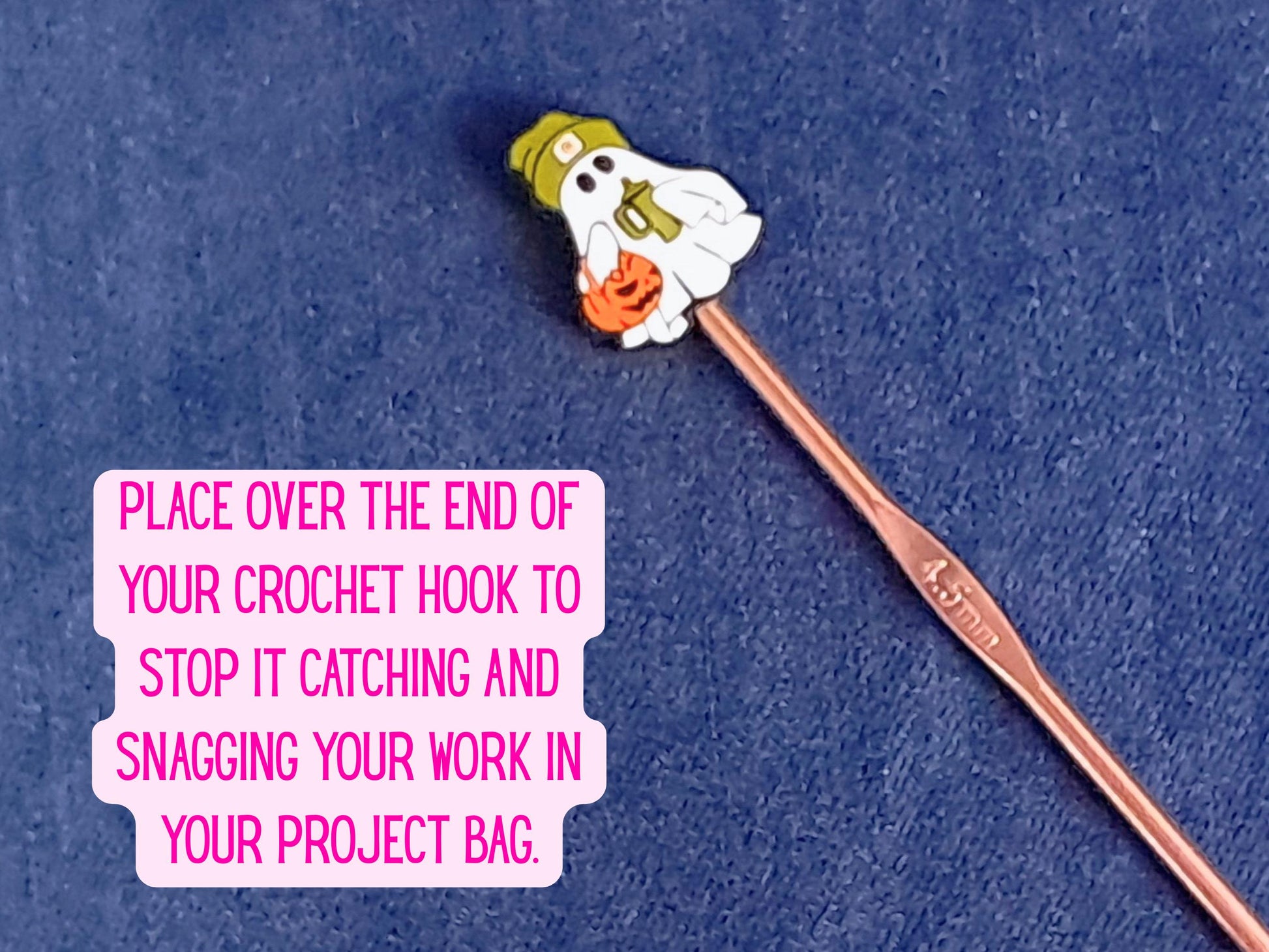 Pumpkin Spice Ghost Stitch Stopper