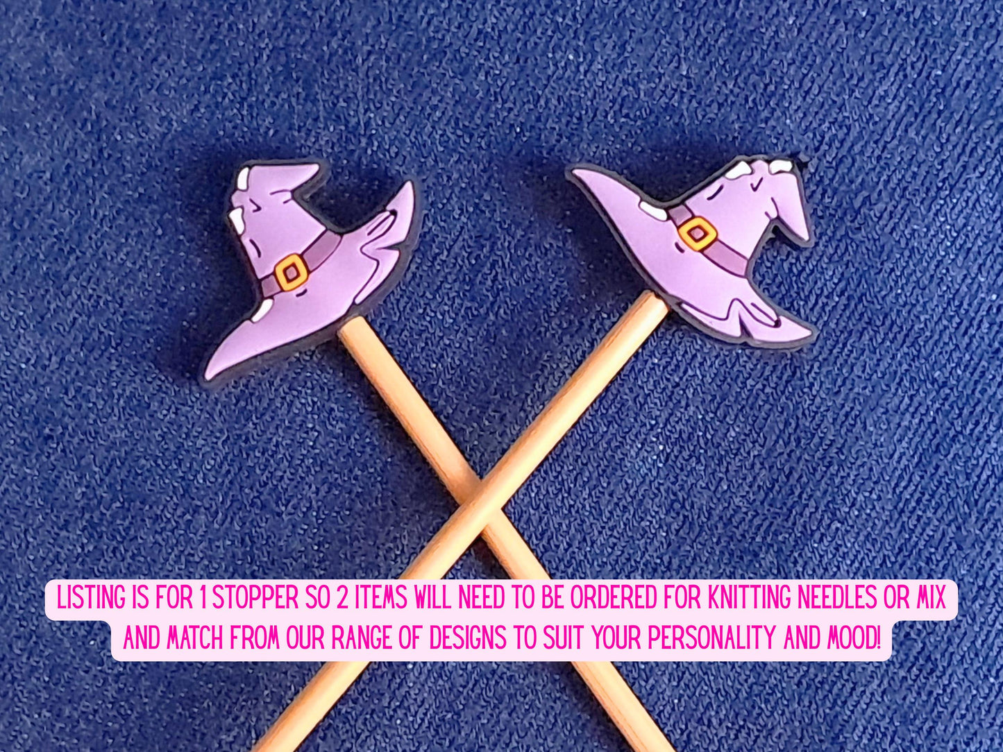Purple Witch Wizard Hat Stitch Stopper