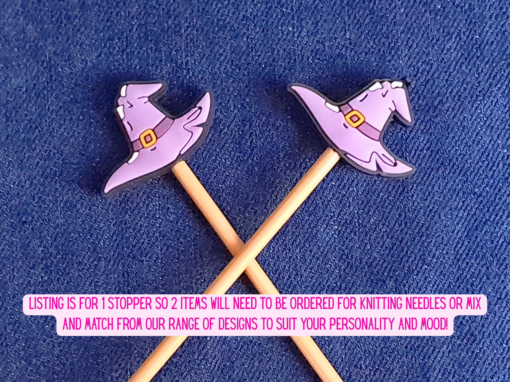 Purple Witch Wizard Hat Stitch Stopper