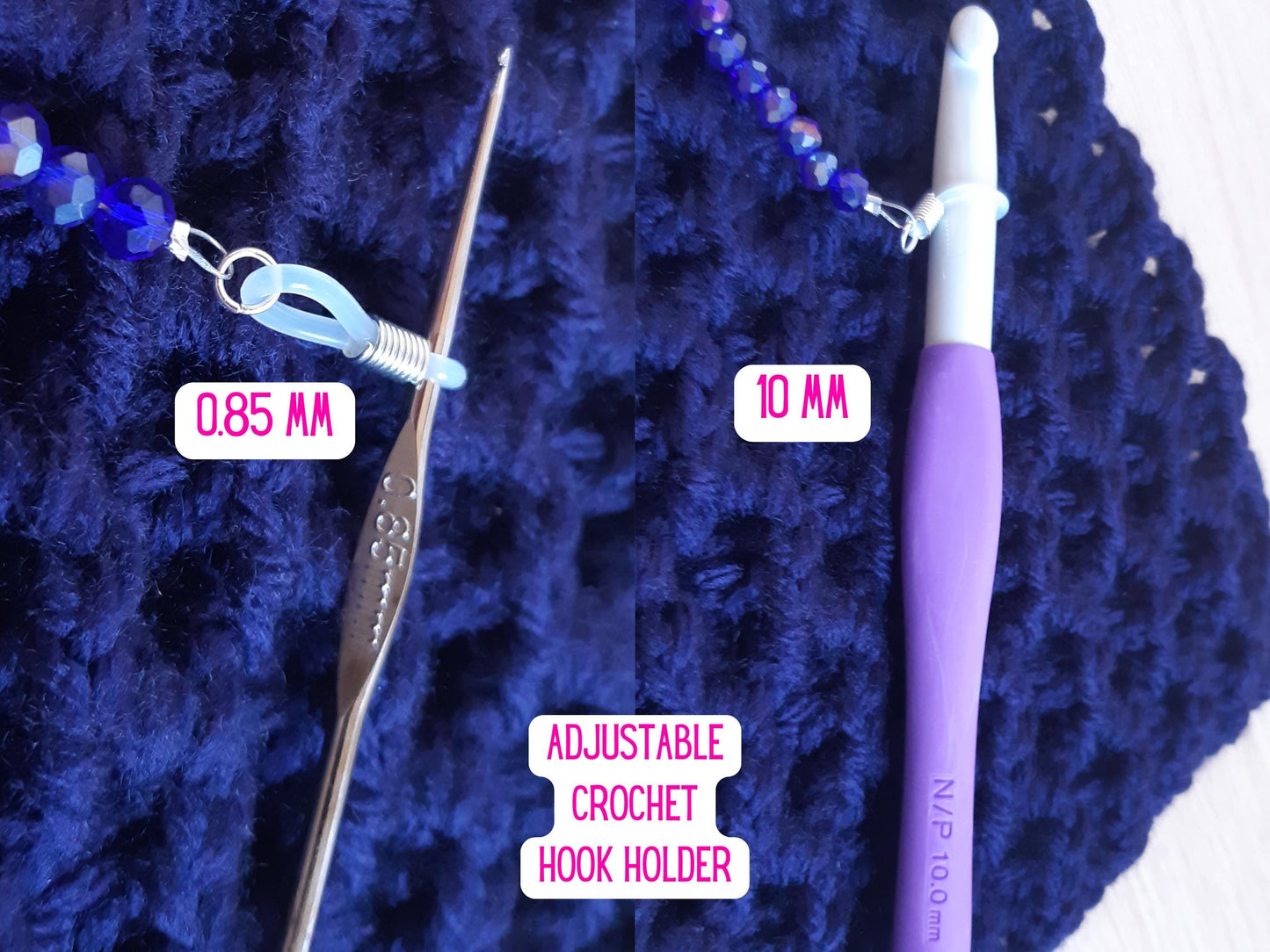 Bee Crochet Hook Keeper Stitch Marker Set