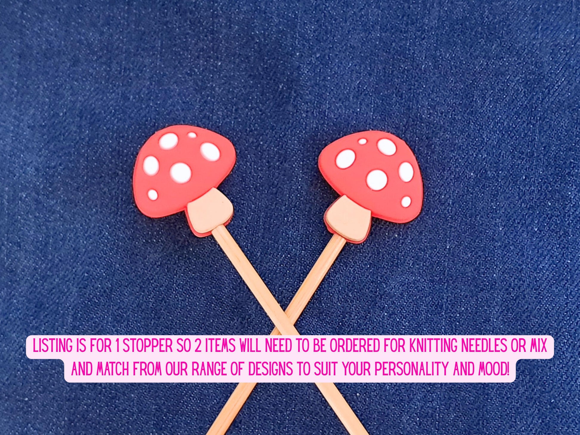 Toadstool Mushroom Stitch Stopper