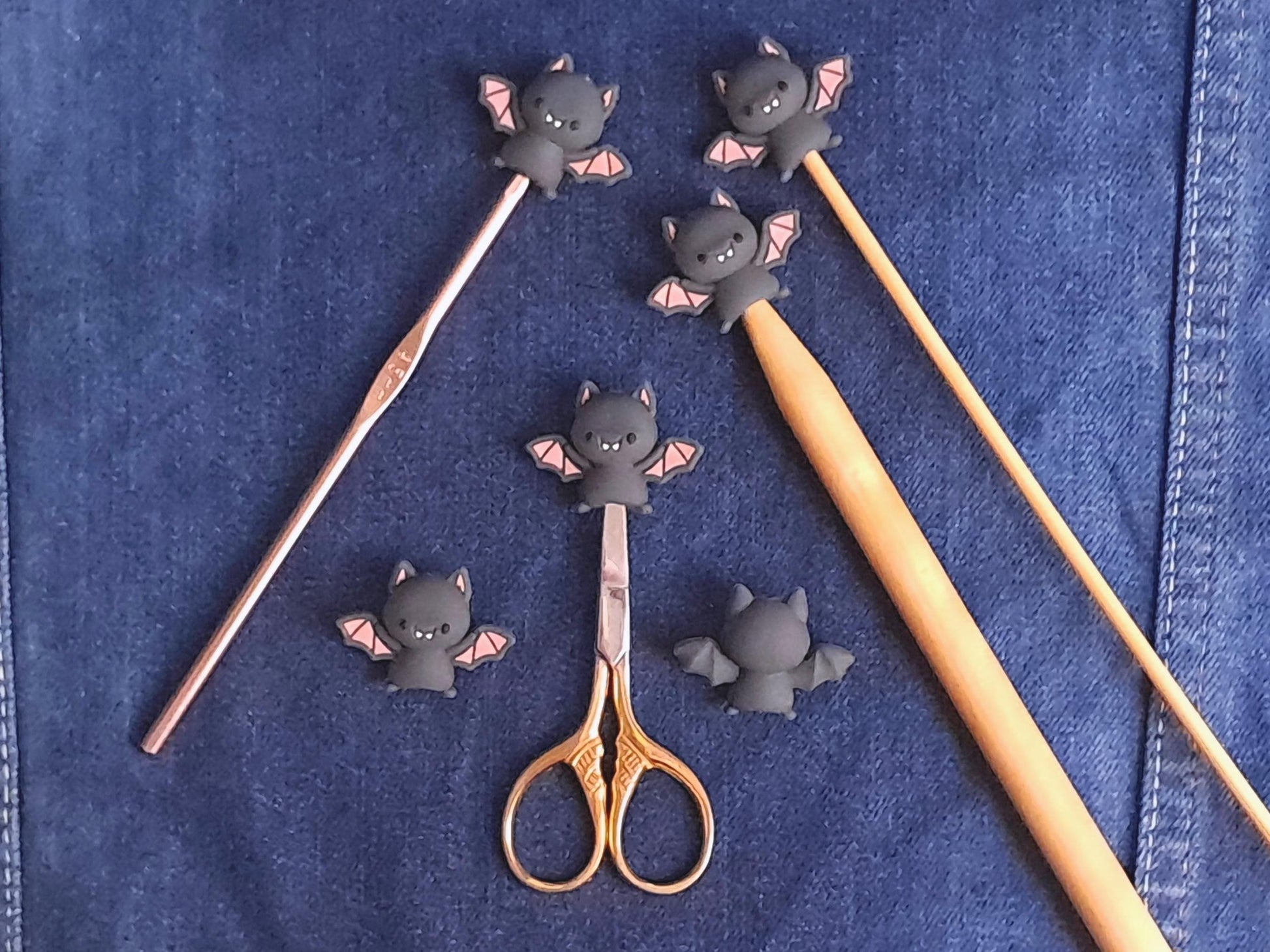 Cute Bat Halloween Gothic Stitch Stopper