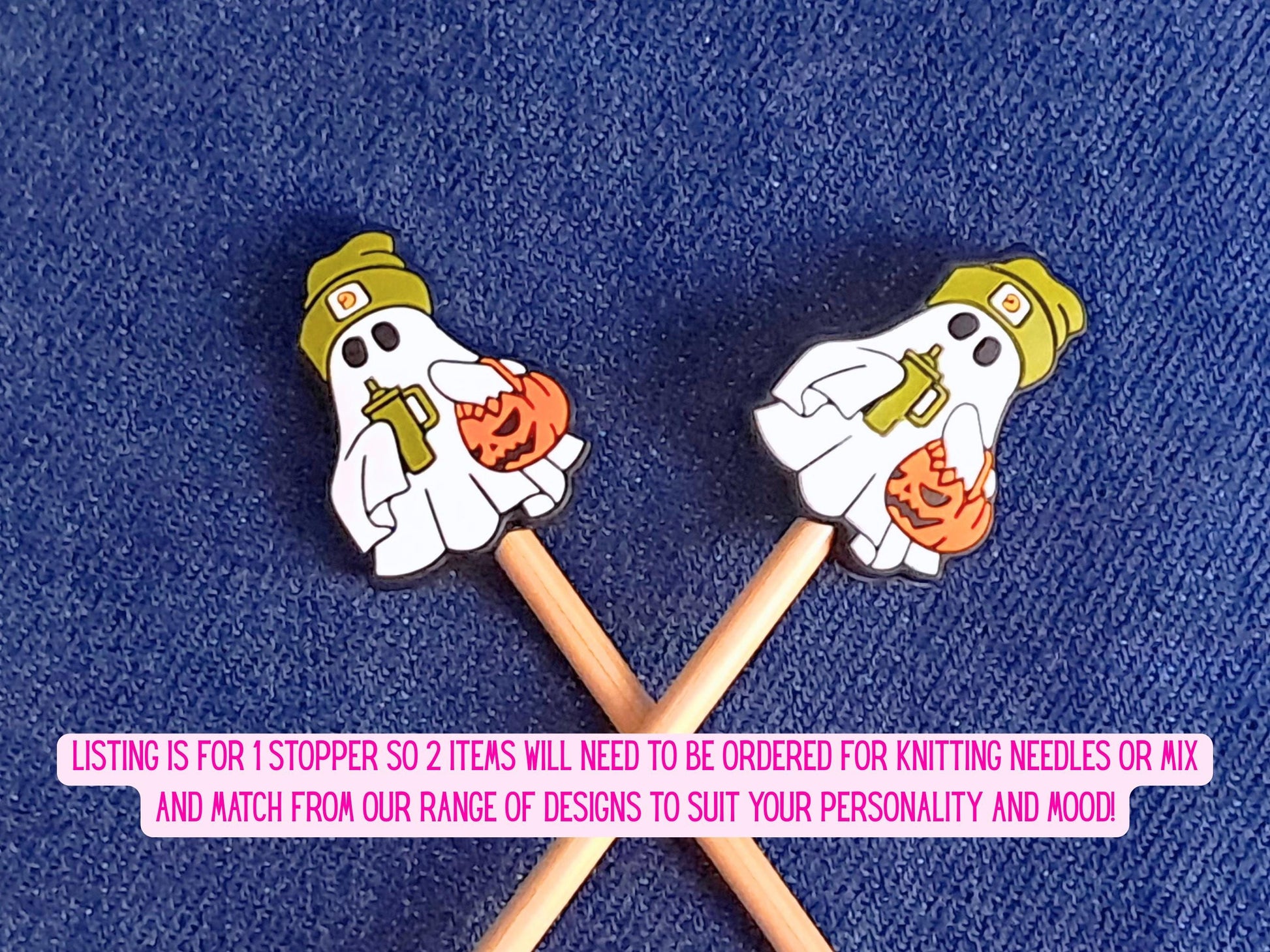 Pumpkin Spice Ghost Stitch Stopper