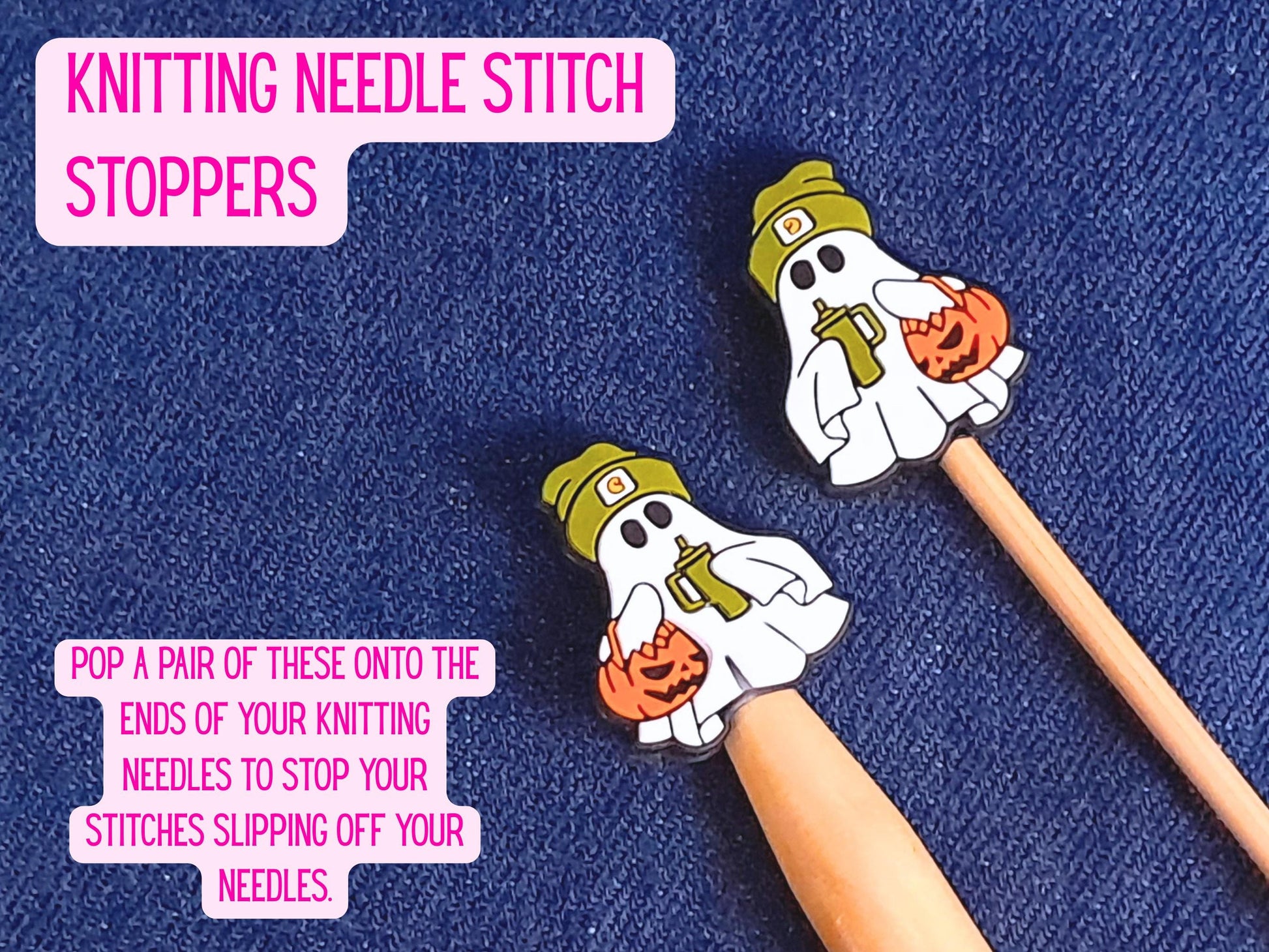 Pumpkin Spice Ghost Stitch Stopper