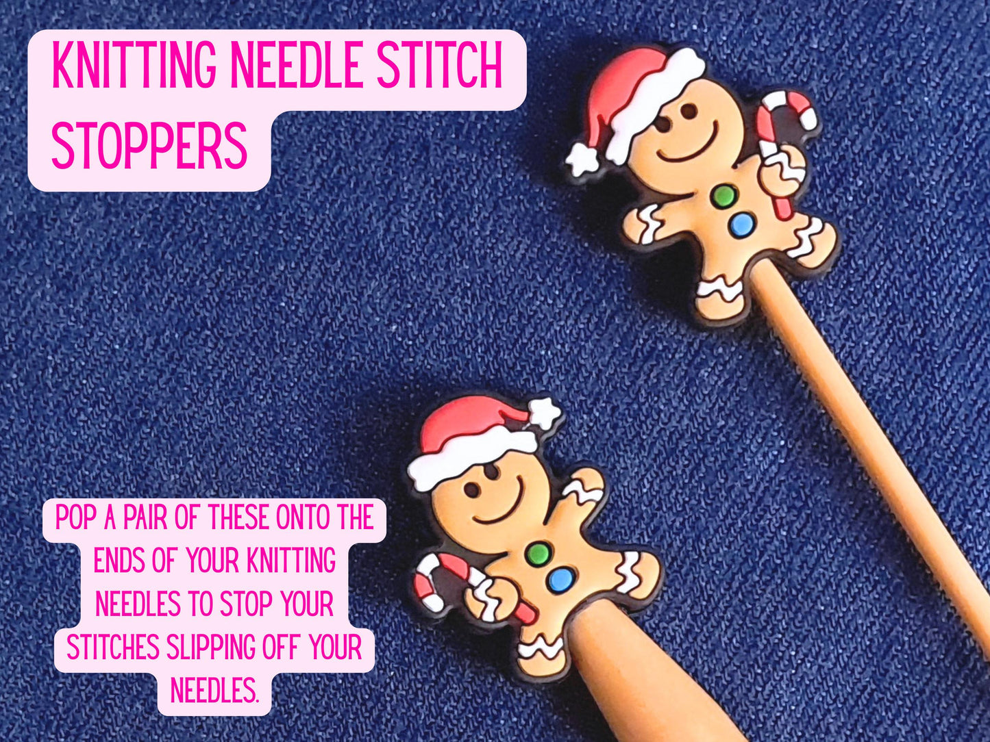 Cute Christmas Gingerbread Man Stitch Stopper