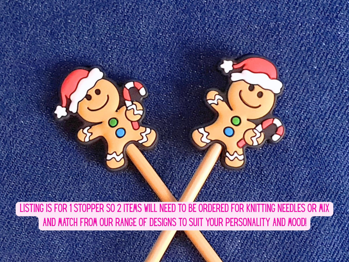 Cute Christmas Gingerbread Man Stitch Stopper