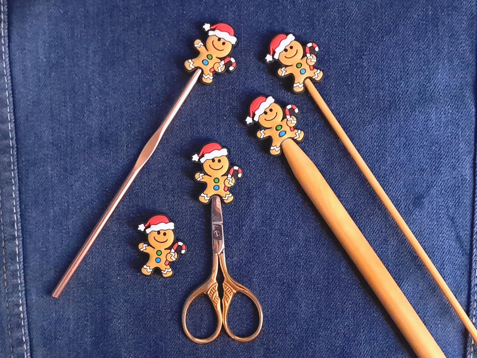 Cute Christmas Gingerbread Man Stitch Stopper
