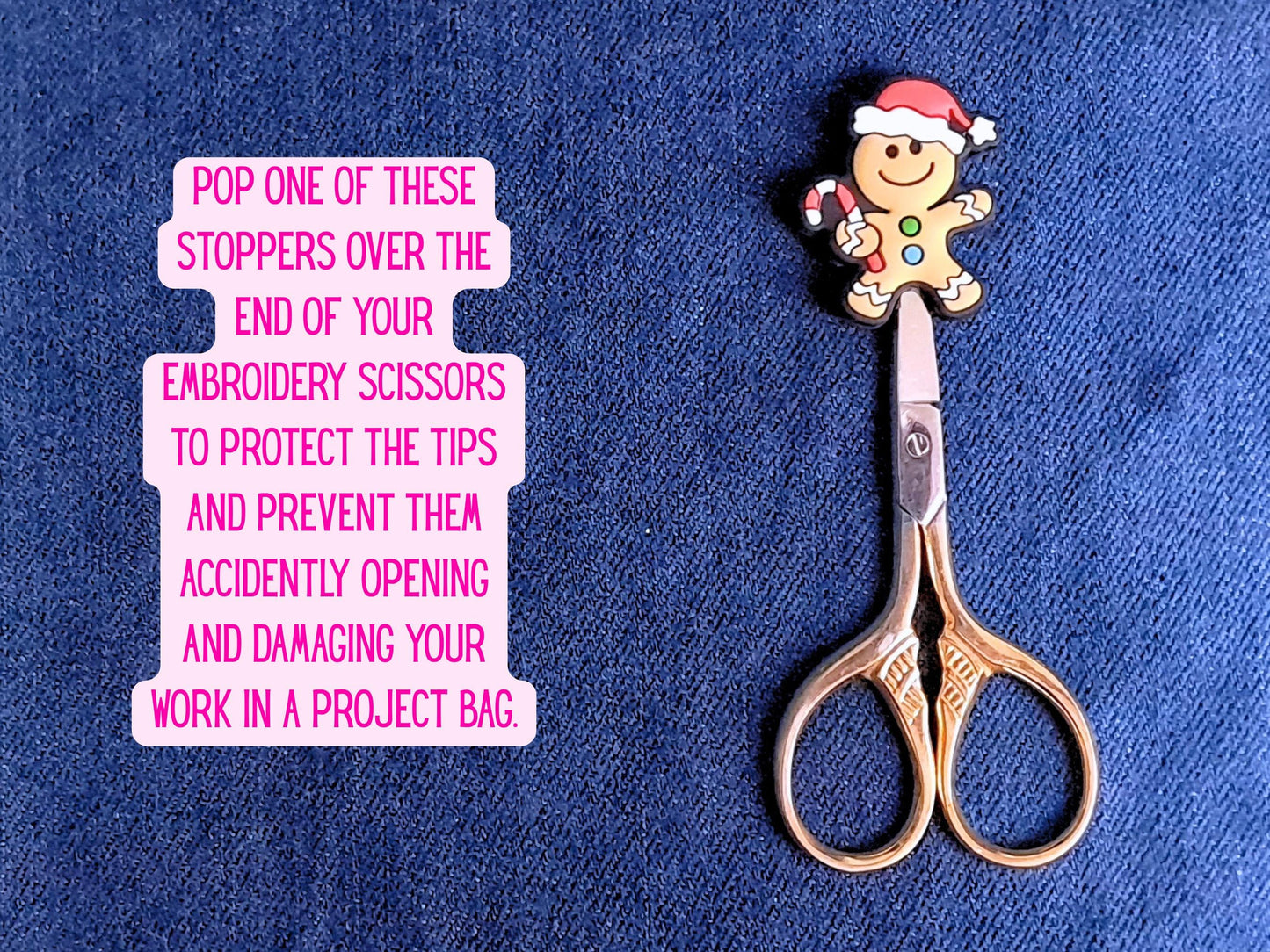 Cute Christmas Gingerbread Man Stitch Stopper