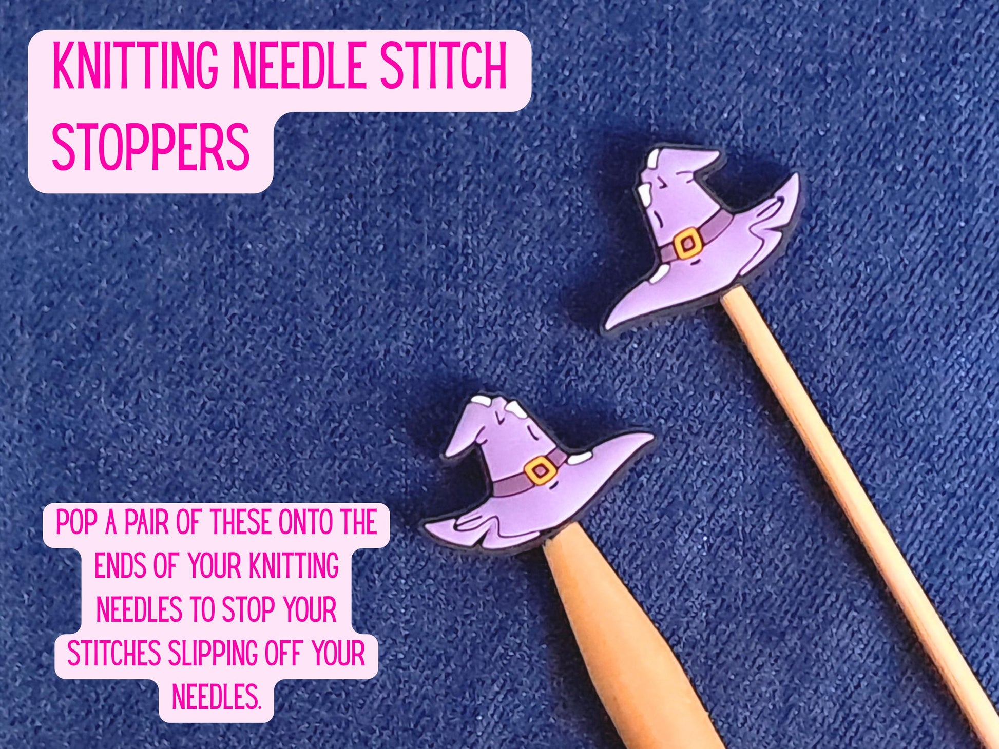 Purple Witch Wizard Hat Stitch Stopper