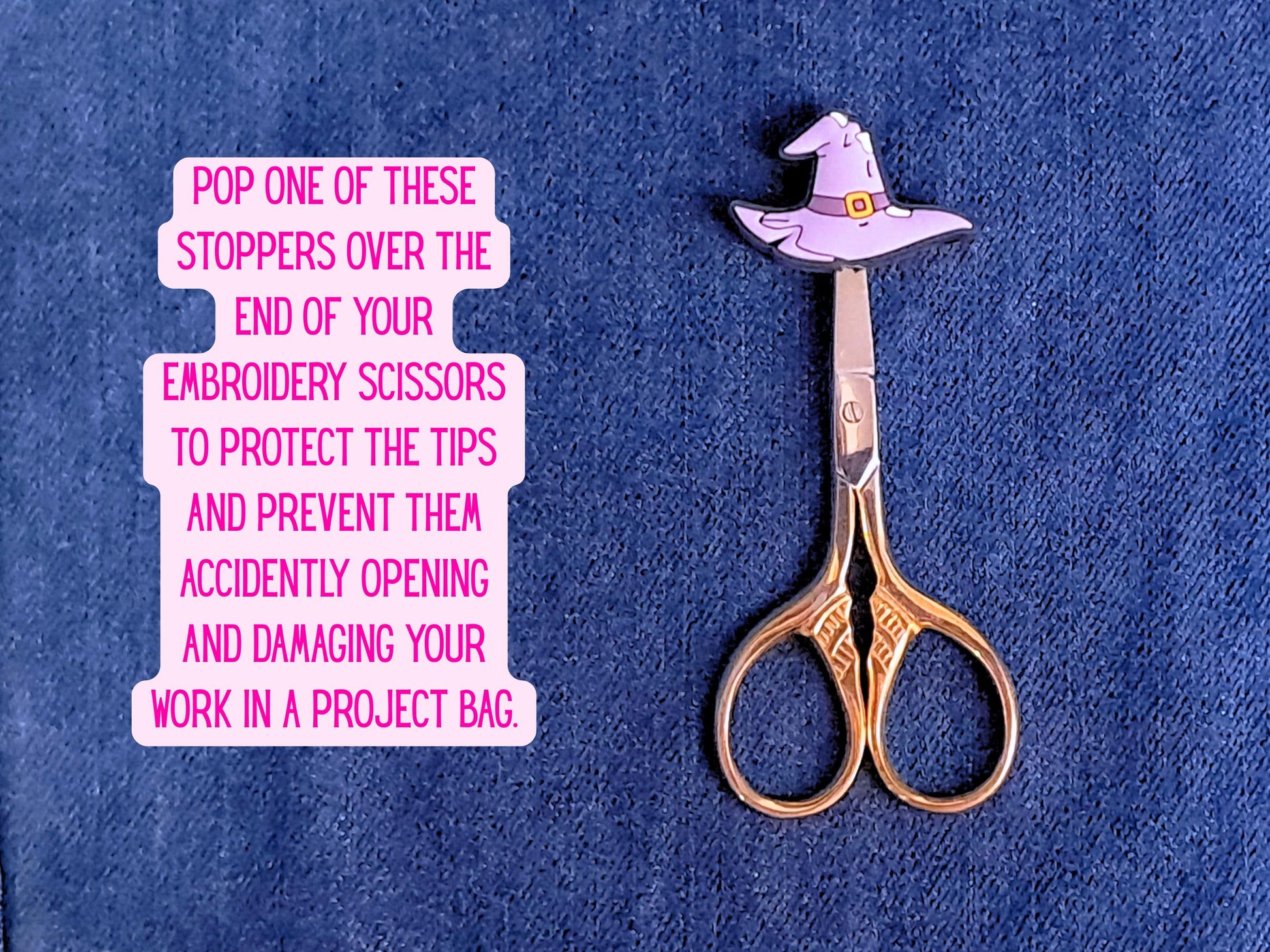 Purple Witch Wizard Hat Stitch Stopper