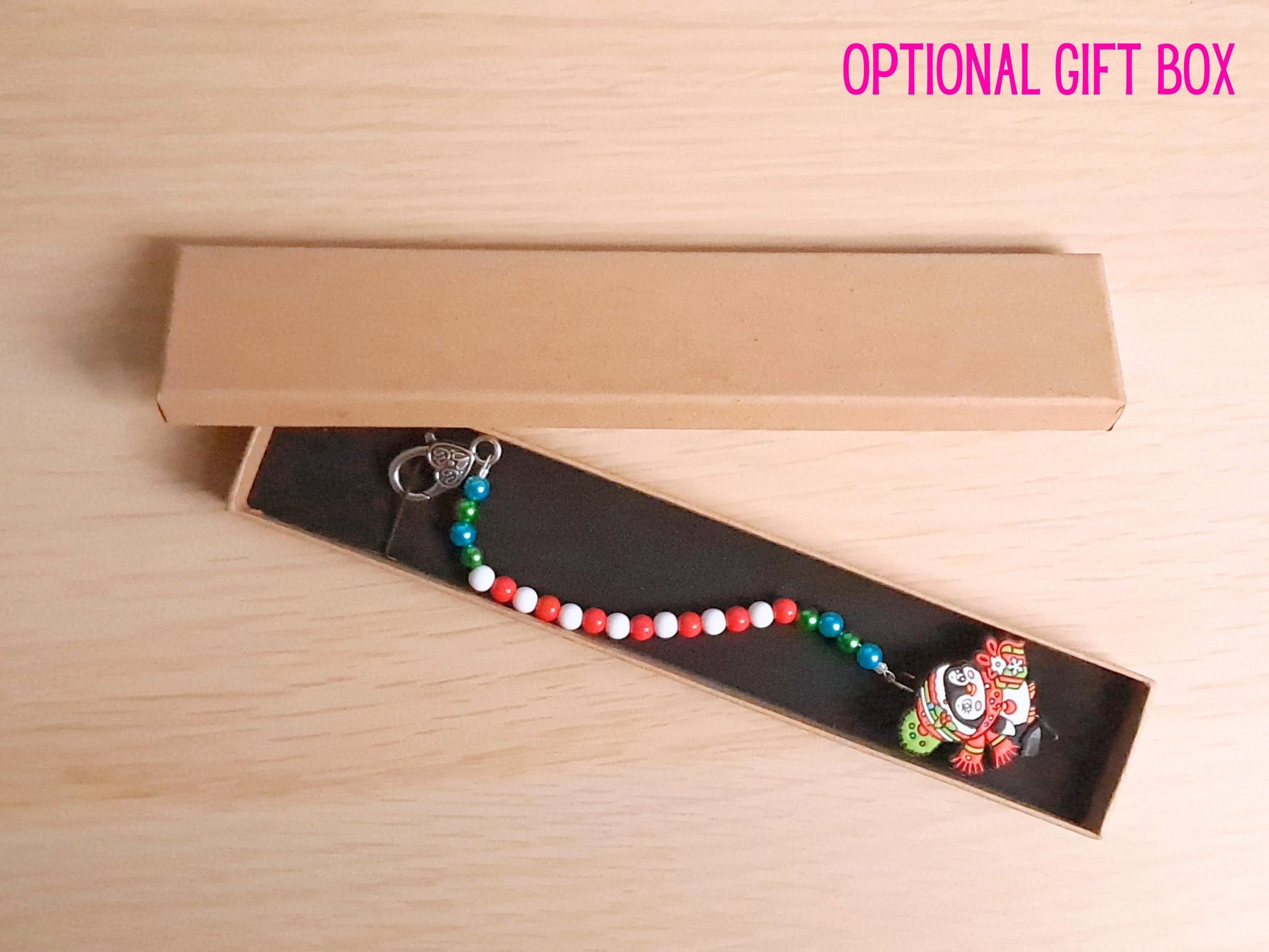 Christmas Penguin Scissor Fob with Protection Bead