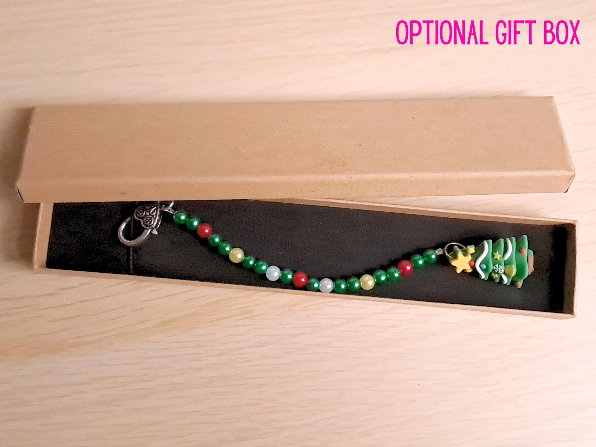 Christmas Tree Scissor Fob with Protection Bead