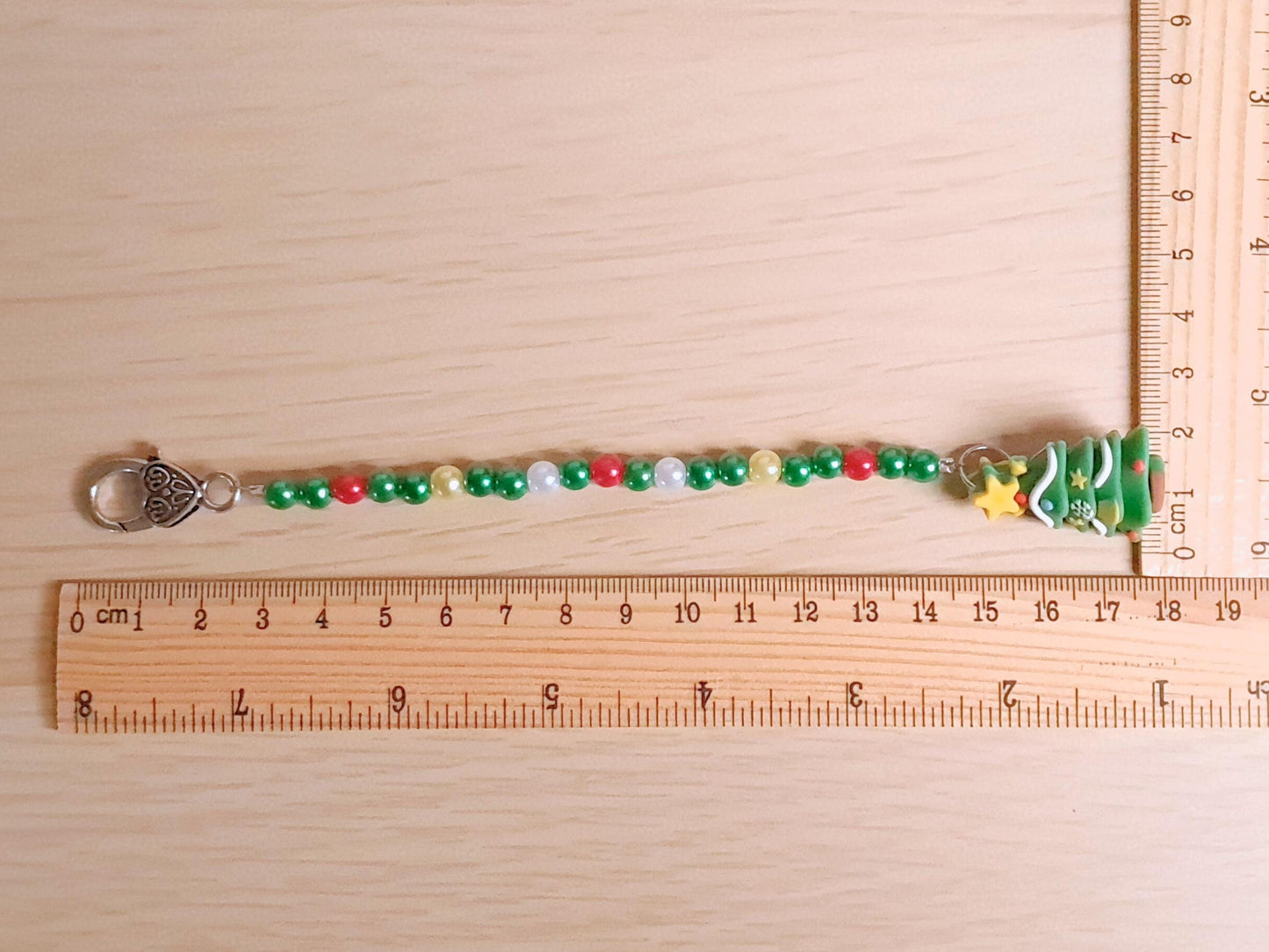 Christmas Tree Scissor Fob with Protection Bead