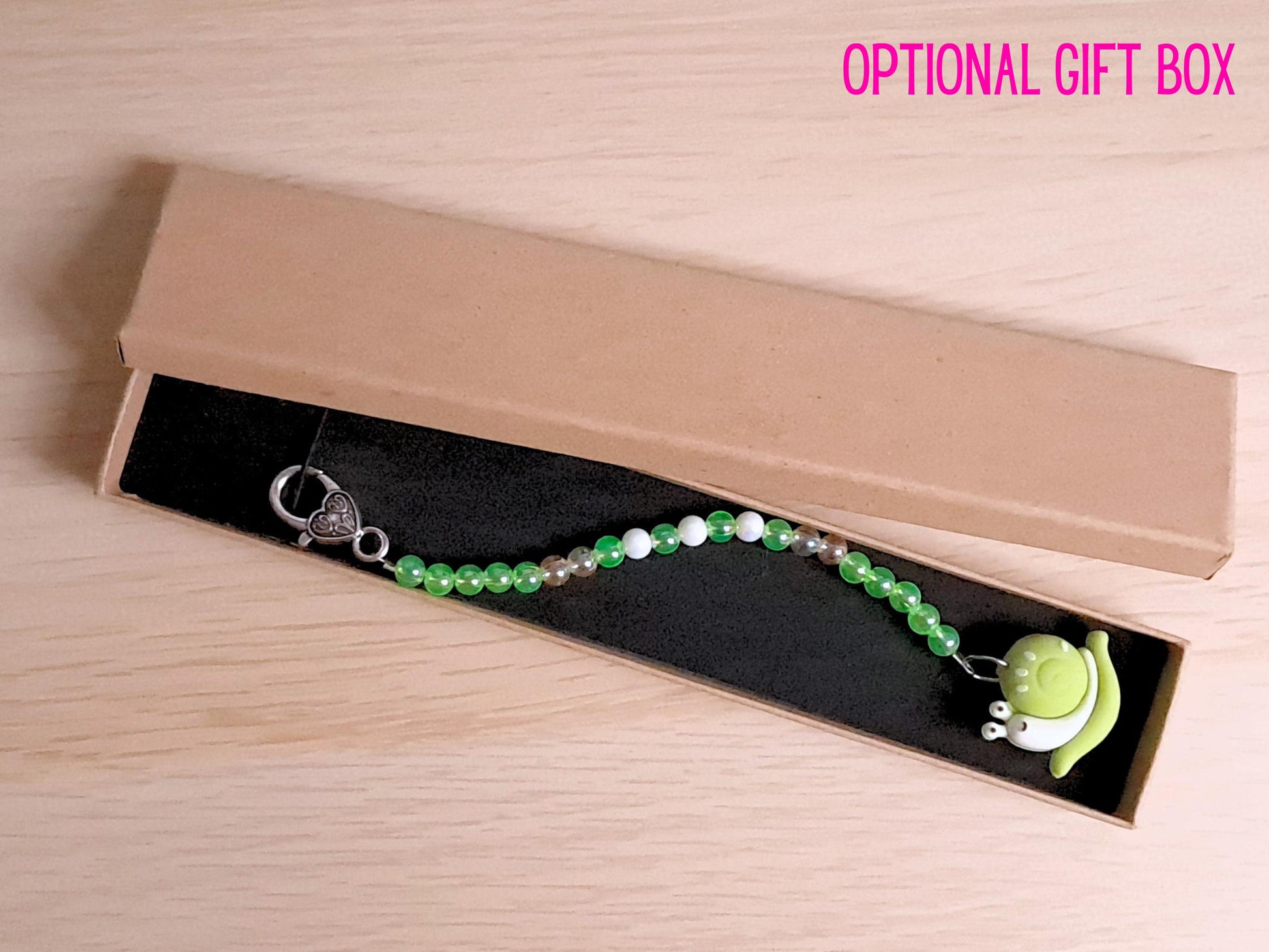 Spring Snail Scissor Fob with Protection Bead