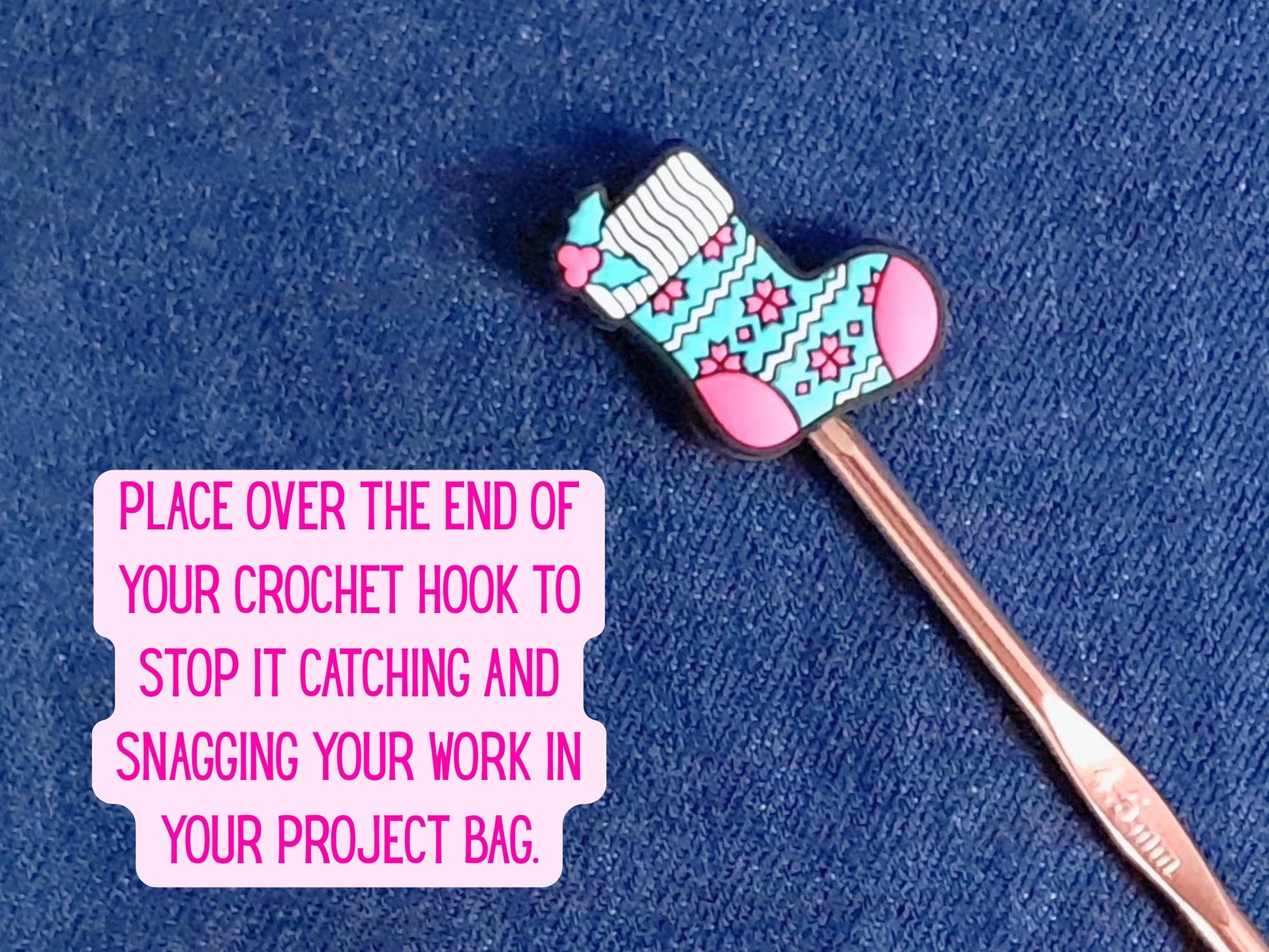 Retro Christmas Stocking Stitch Stopper