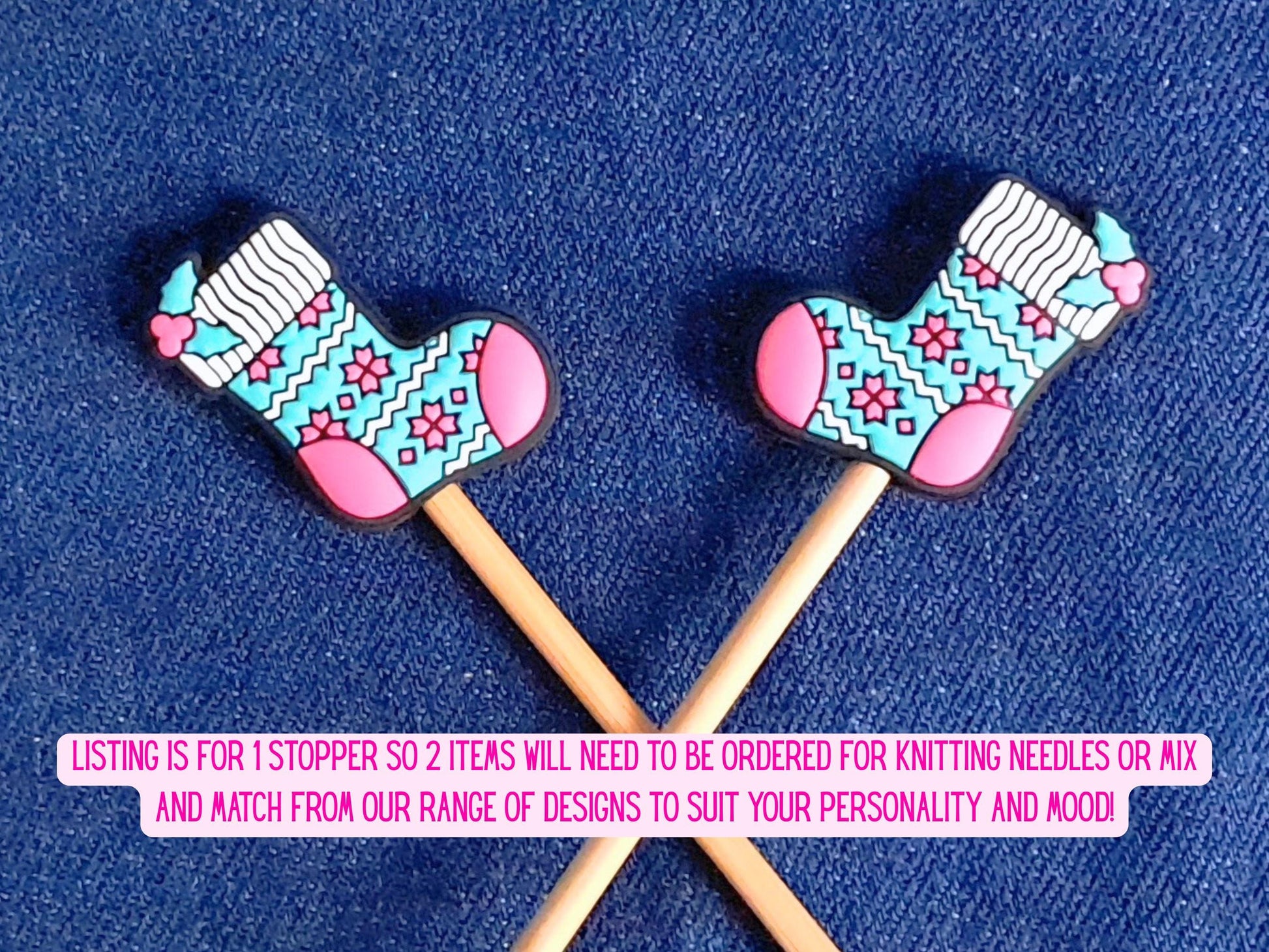 Retro Christmas Stocking Stitch Stopper