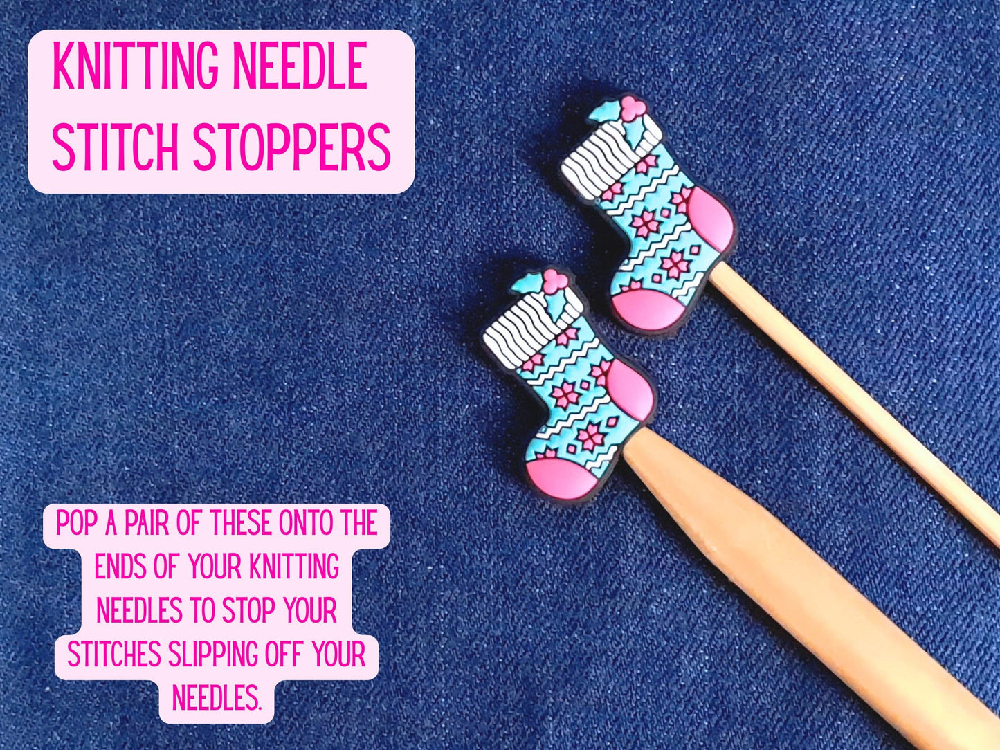 Retro Christmas Stocking Stitch Stopper