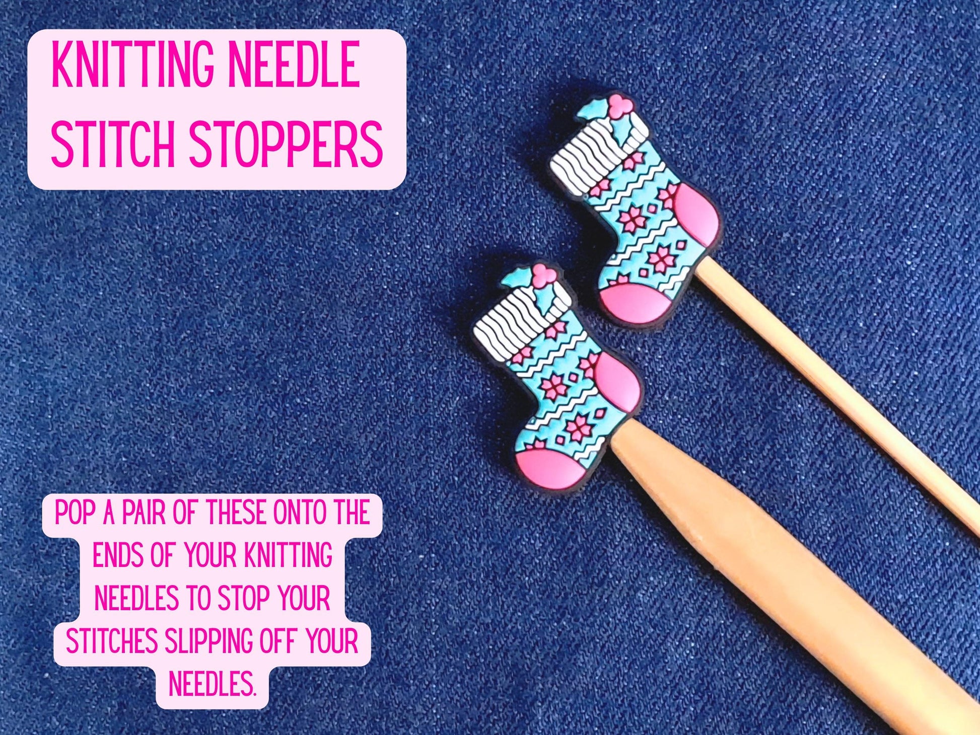Retro Christmas Stocking Stitch Stopper