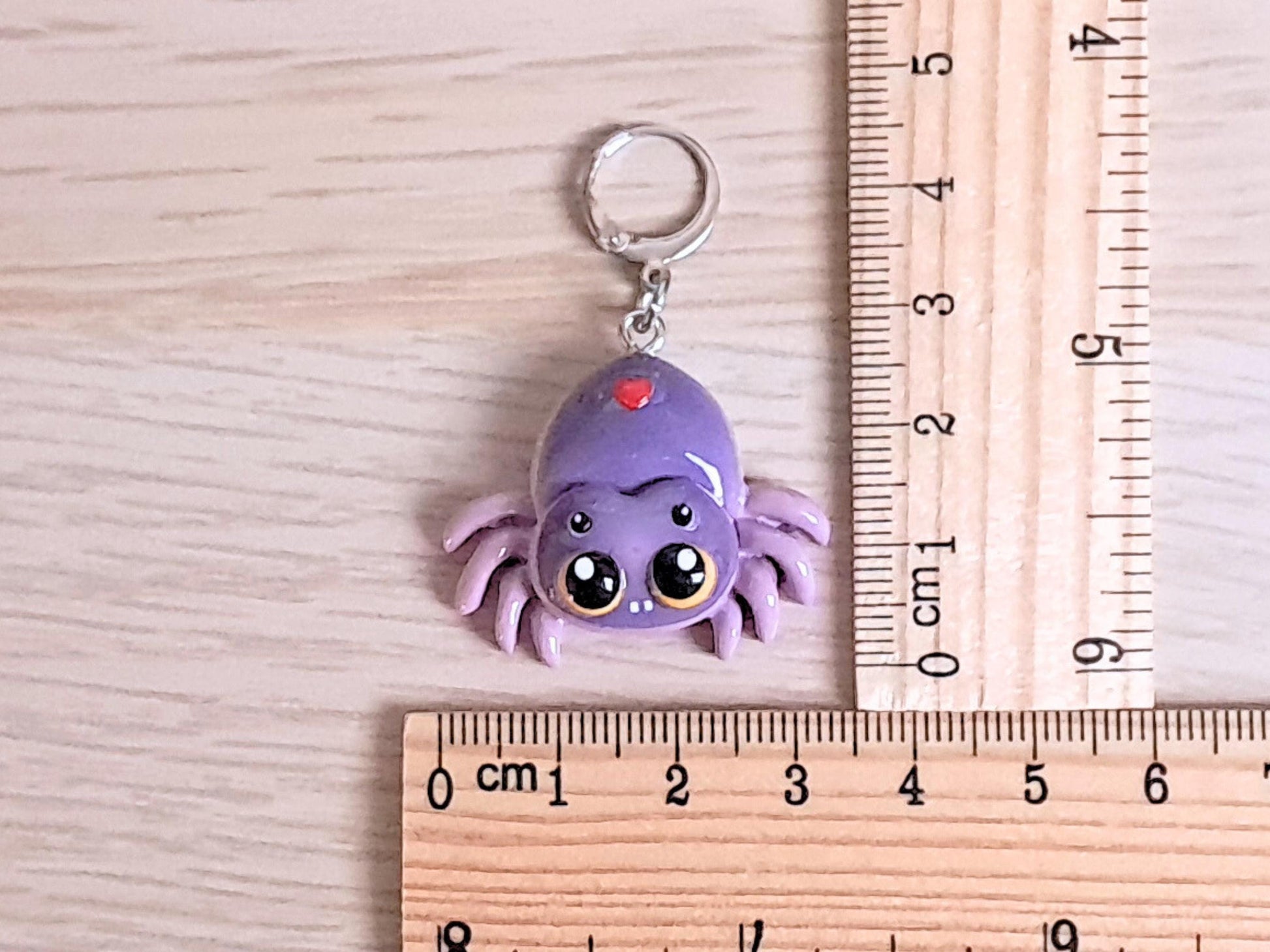 Cute Purple Spider Stitch Marker