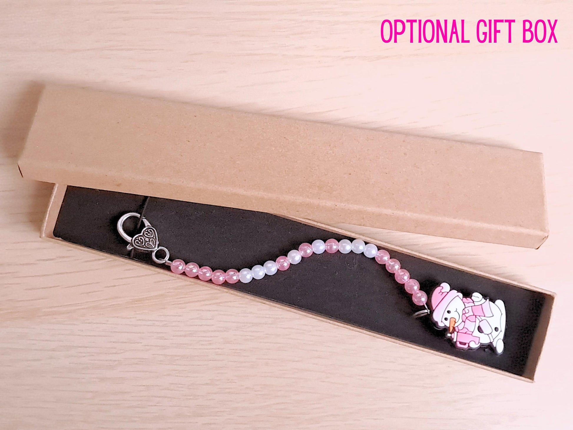 Snowman Scissor Fob with Protection Bead