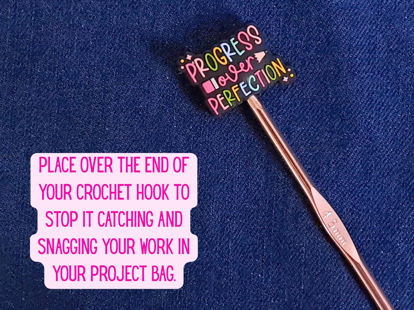 Progress Over Perfection Stitch Stopper