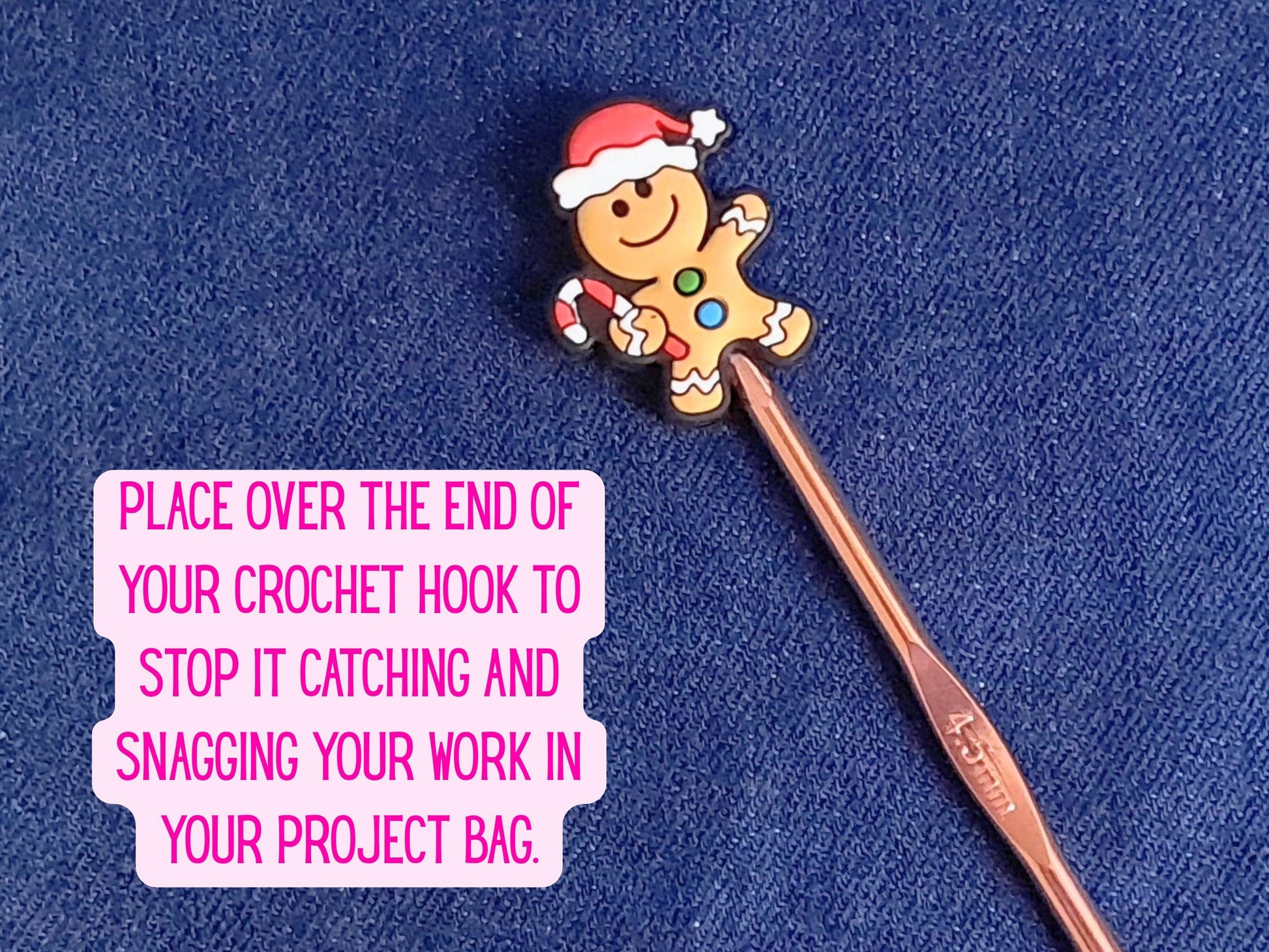 Cute Christmas Gingerbread Man Stitch Stopper
