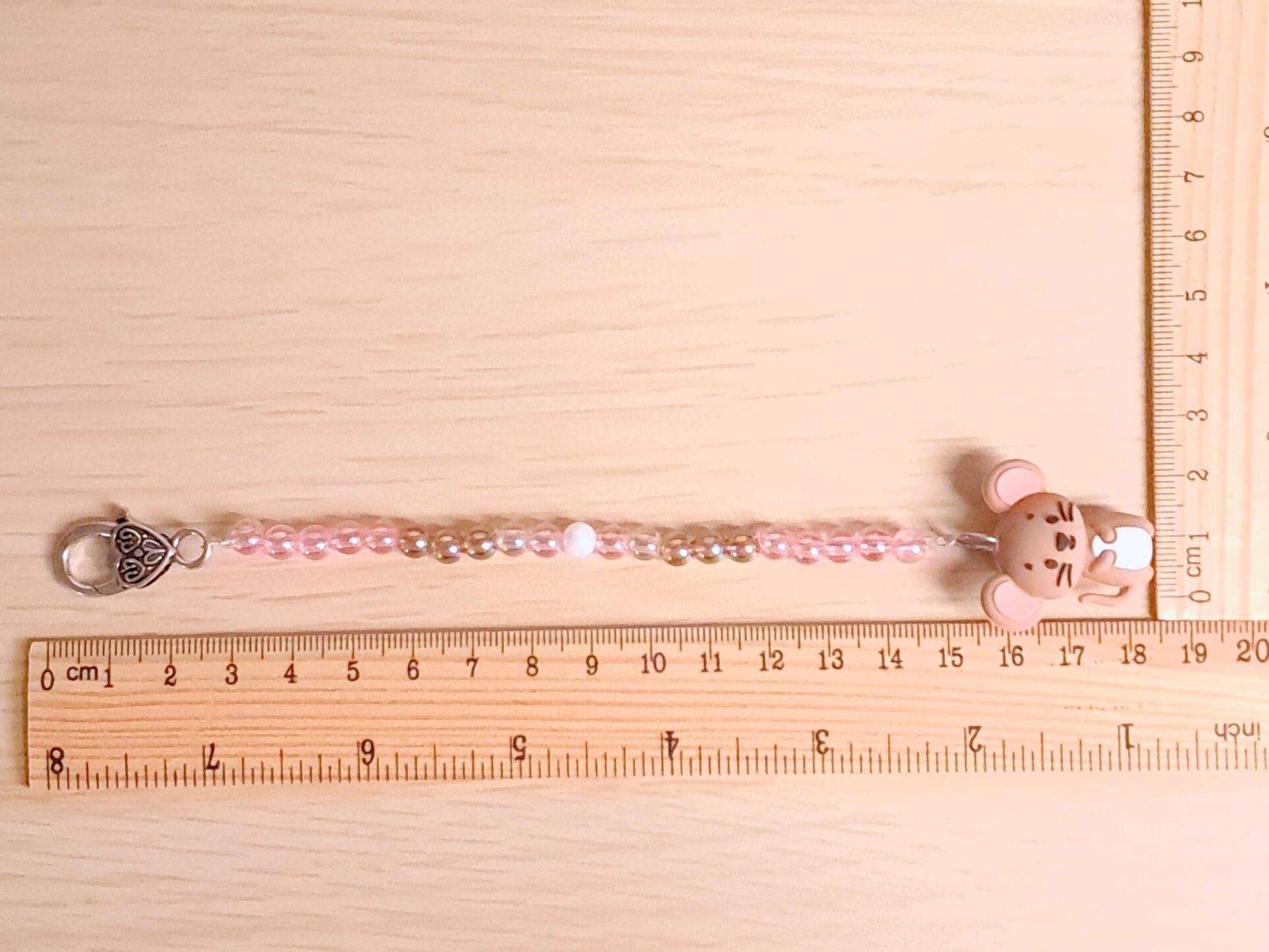 Sweet Mouse Scissor Fob with Protection Bead