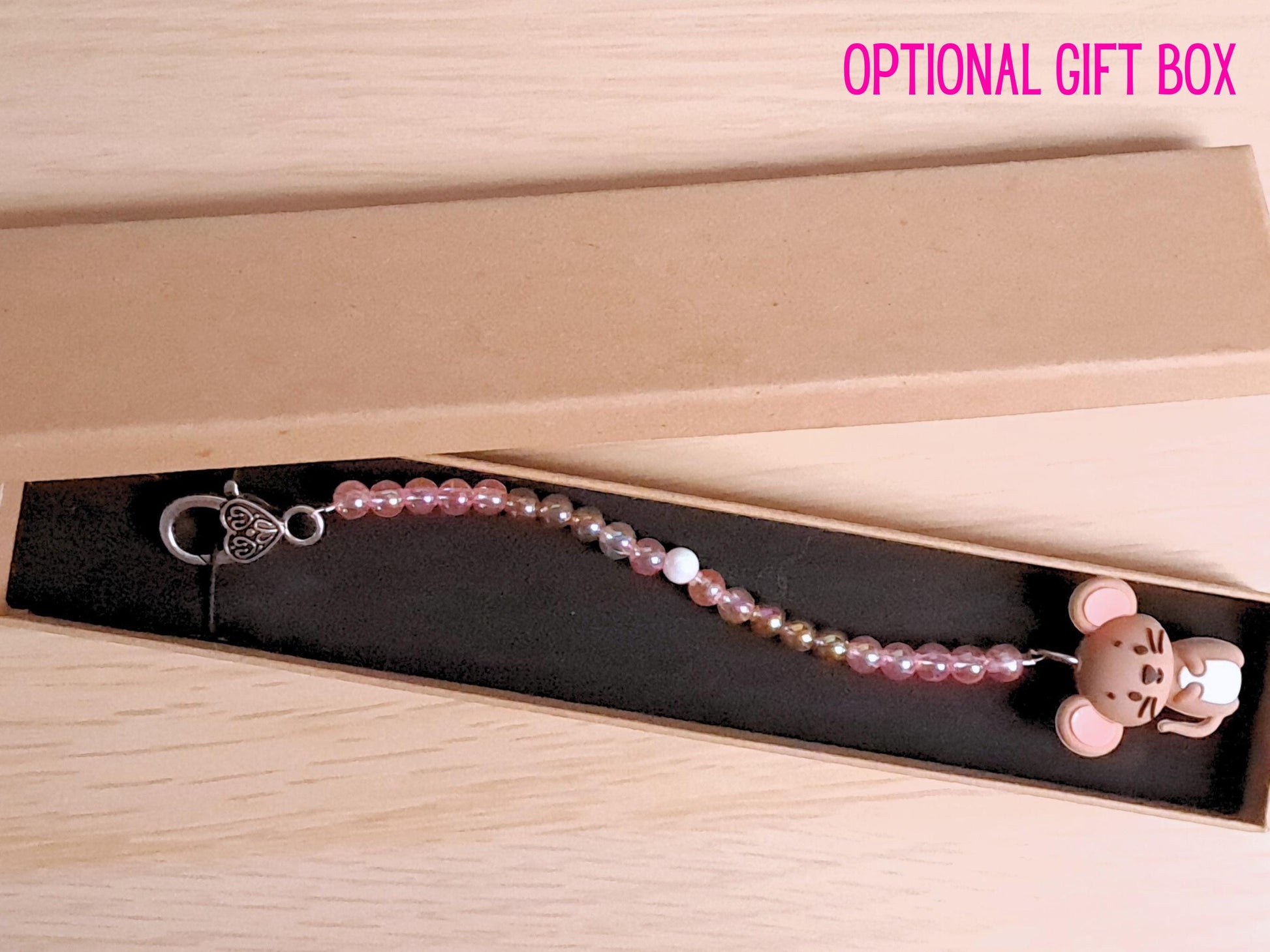 Sweet Mouse Scissor Fob with Protection Bead