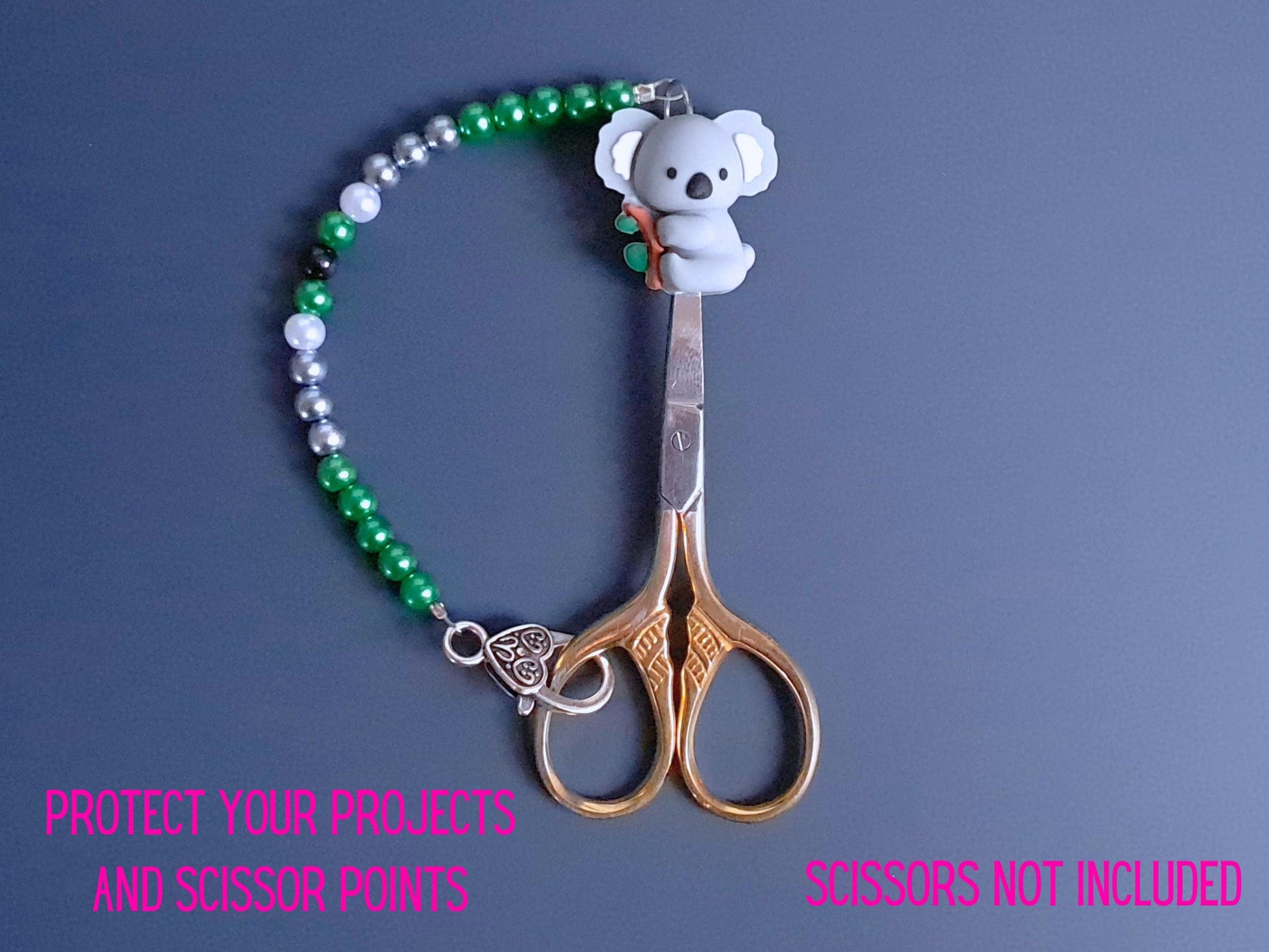 Sweet Koala Scissor Fob with Protection Bead