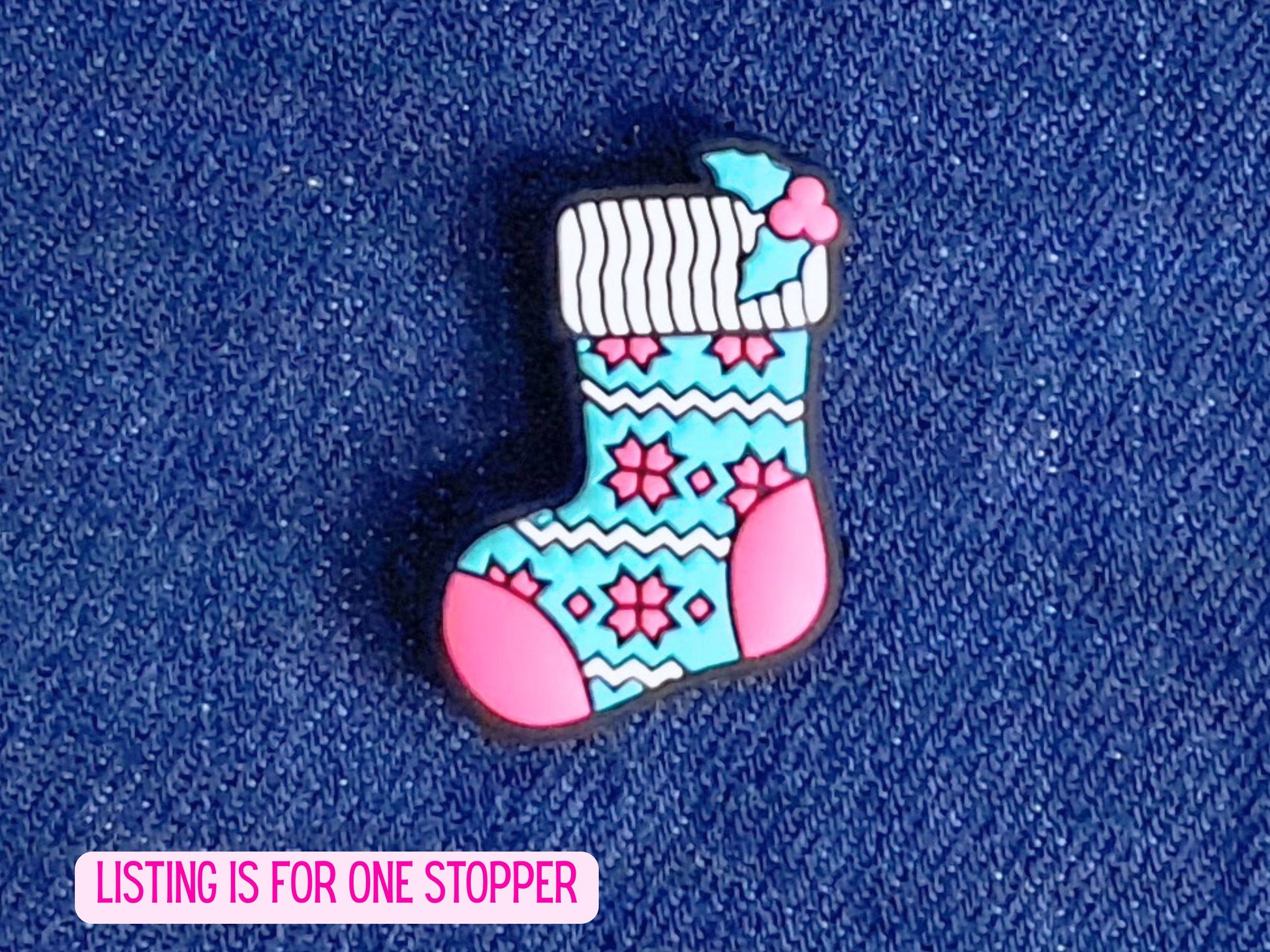 Retro Christmas Stocking Stitch Stopper