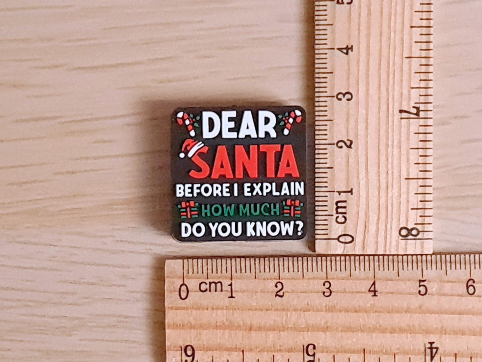 Dear Santa Funny Text Stitch Stopper