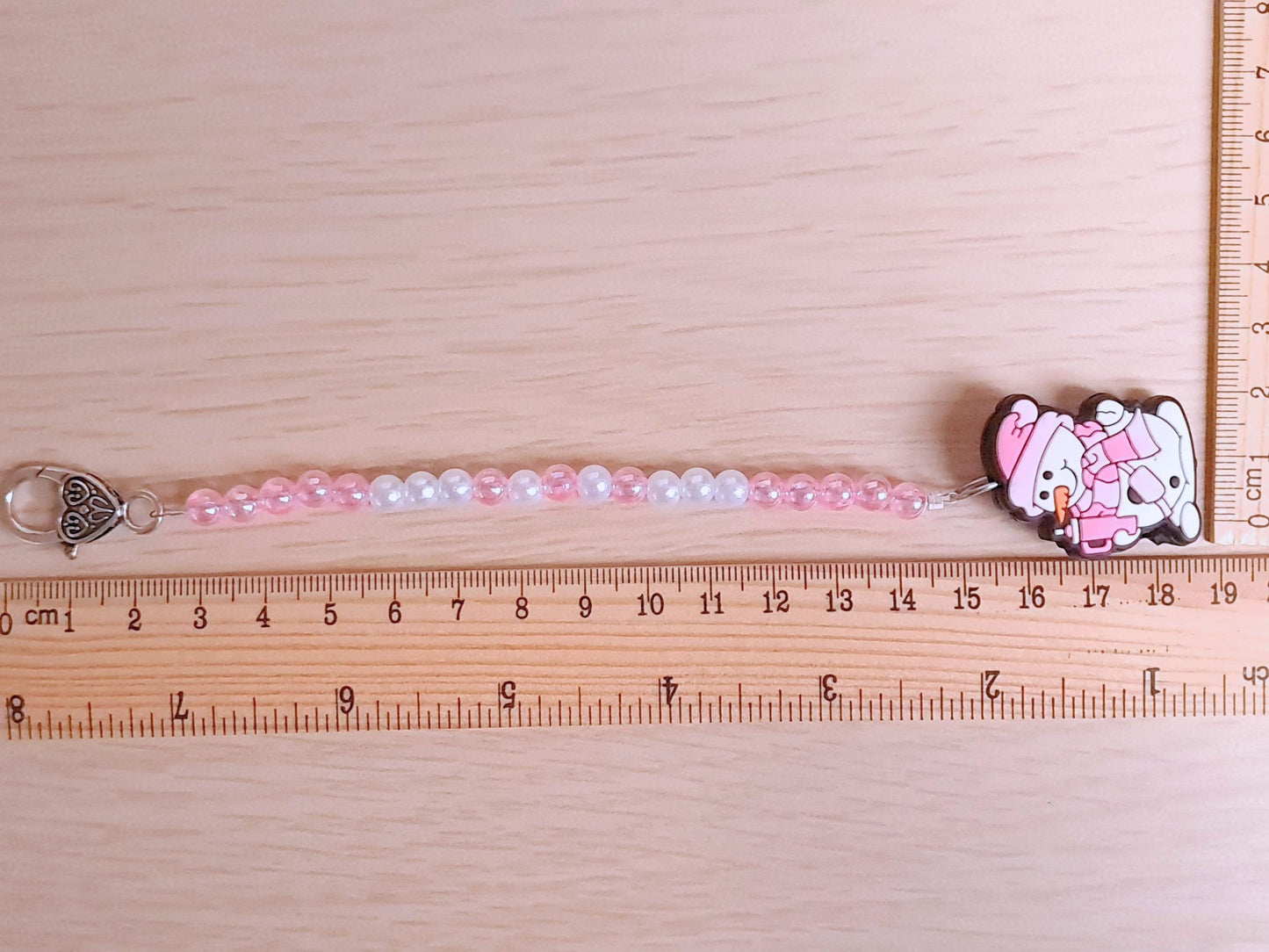 Snowman Scissor Fob with Protection Bead